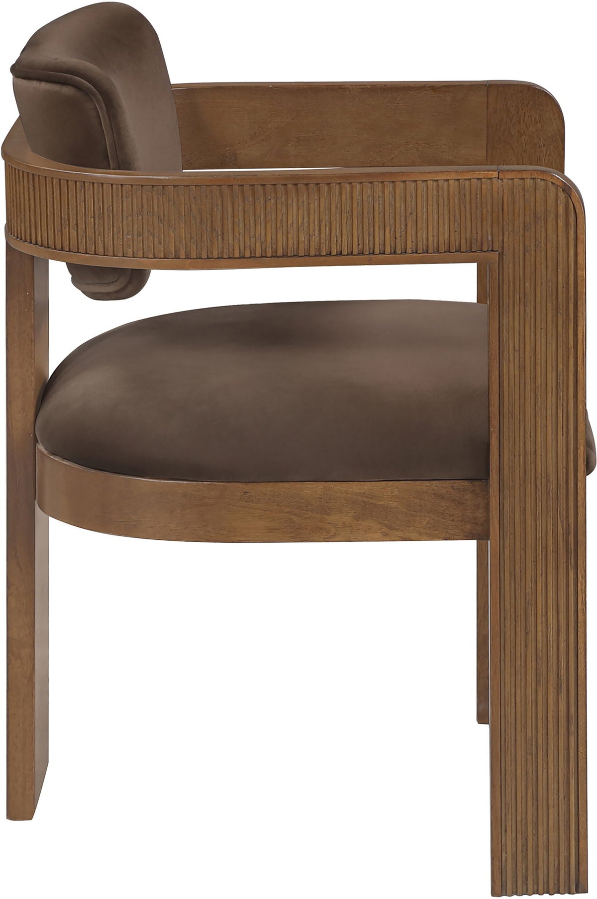 Sacha - Velvet Dining Chair With Brown Base (Set of 2) - Urban Living Furniture (Los Angeles, CA)