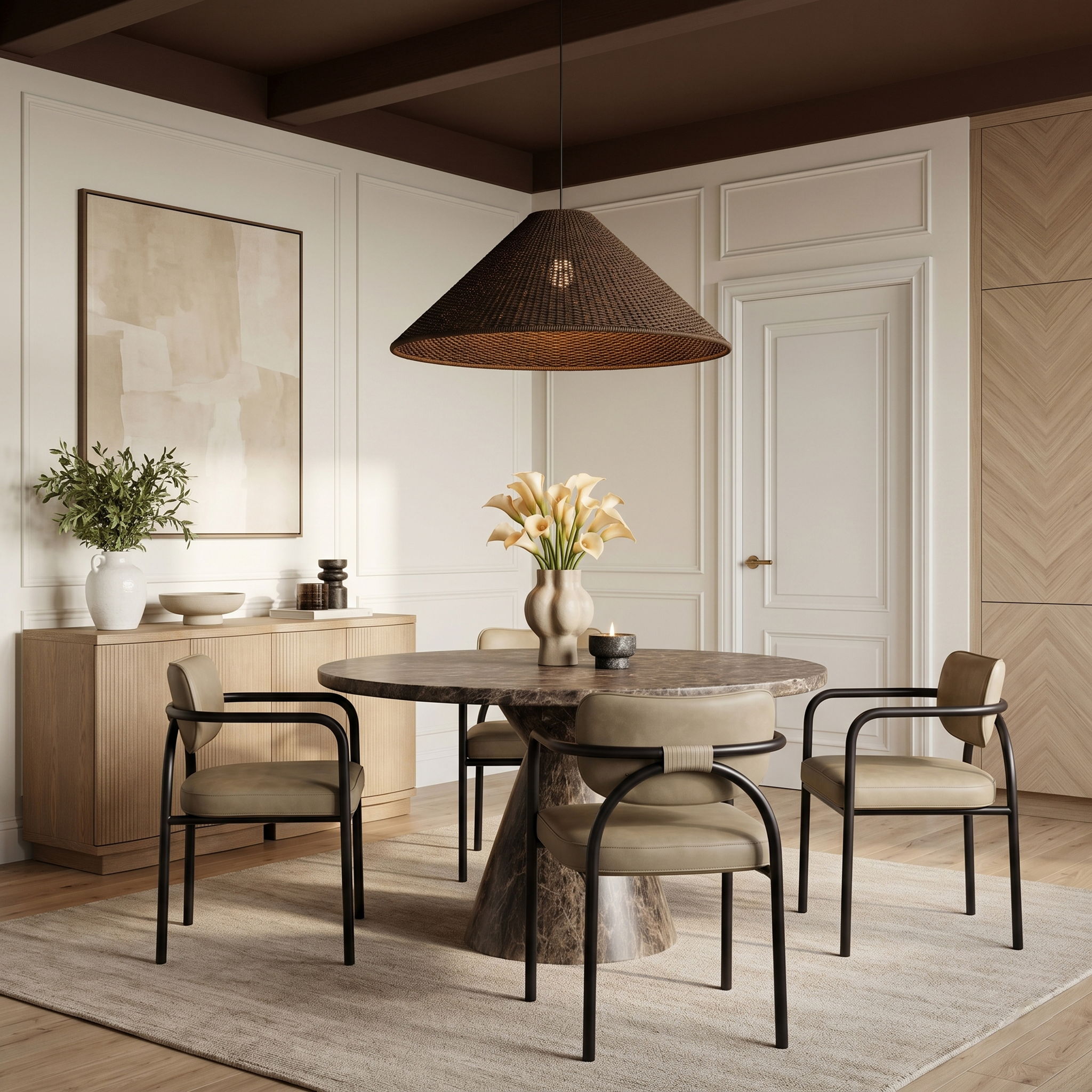 Serava - Vegan Leather Upholstered Dining Chair (Set of 2) - Urban Living Furniture (Los Angeles, CA)
