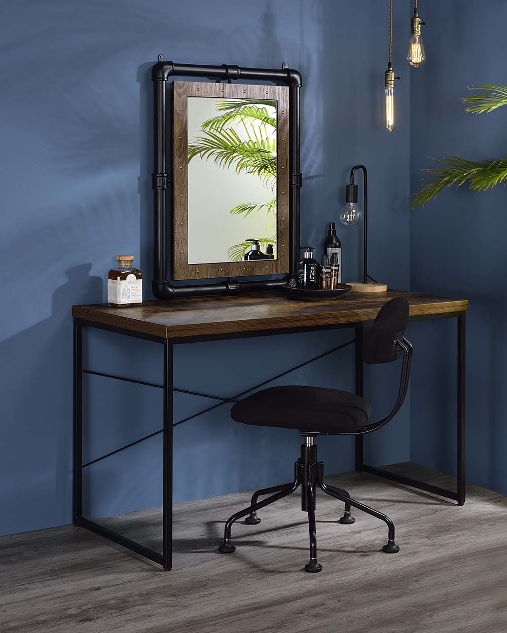 Bob - Console Table (Same 92396) - Weathered Oak & Black - Urban Living Furniture (Los Angeles, CA)