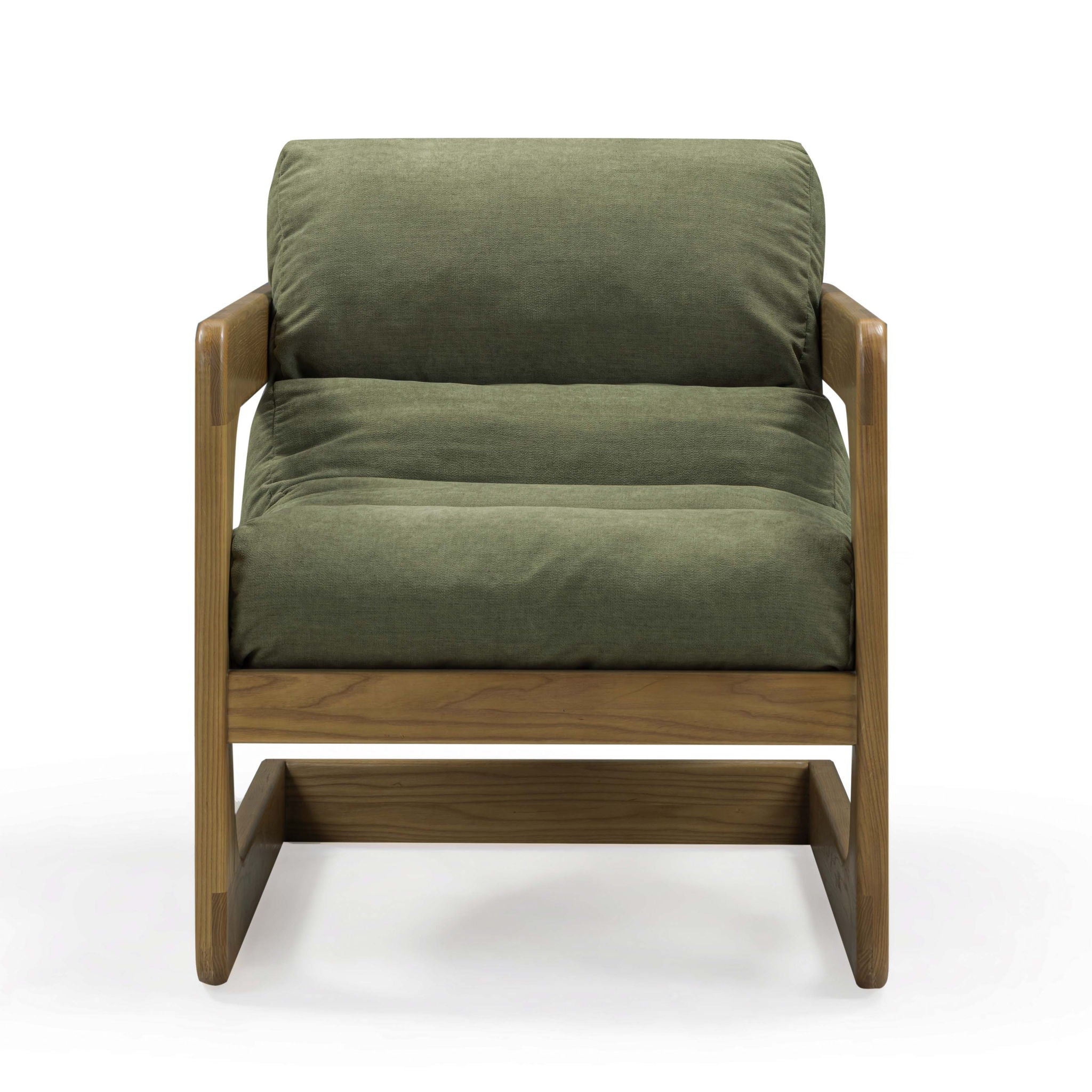 Palma - Upcycled Fabric Accent Chair - Green