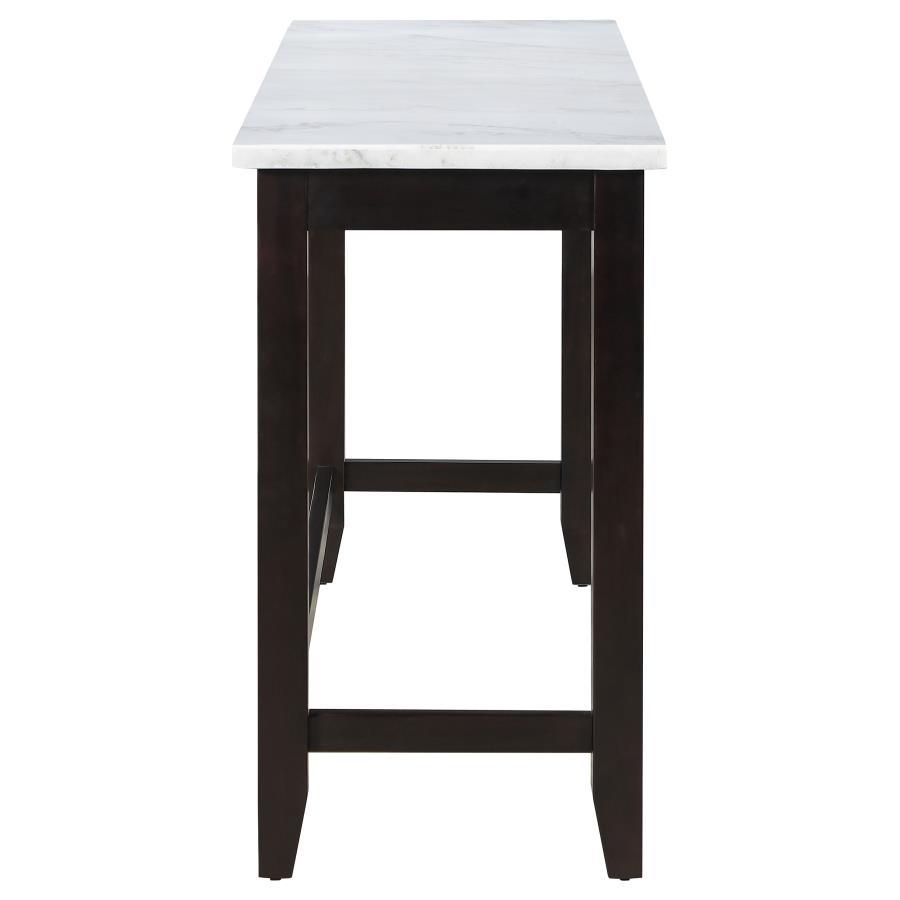 Toby - Marble Counter Dining Table - Rustic Espresso - Urban Living Furniture (Los Angeles, CA)