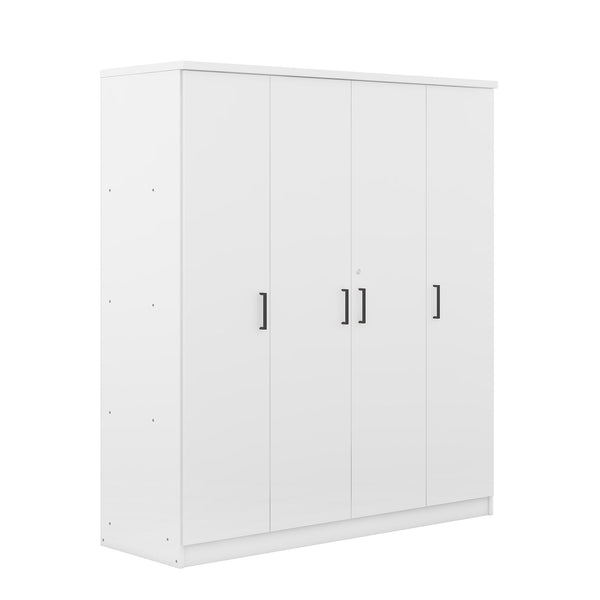 4 Door Wardrobe With 1 Drawer - White
