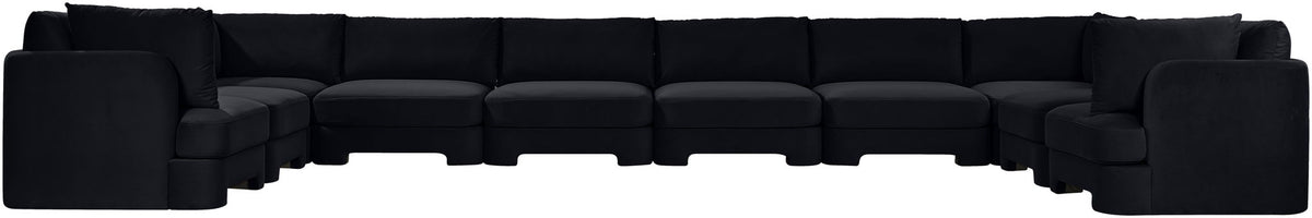 Hammond - Velvet Performance Fabric Upholstered 10 Piece Sectional