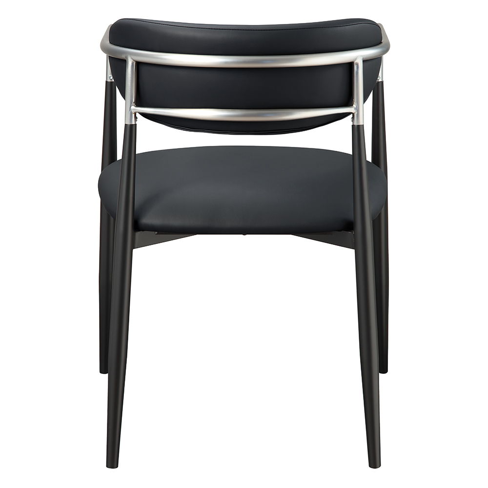 Gavan - Arm Chair (Set of 2) - Black Synthetic Leather - Urban Living Furniture (Los Angeles, CA)