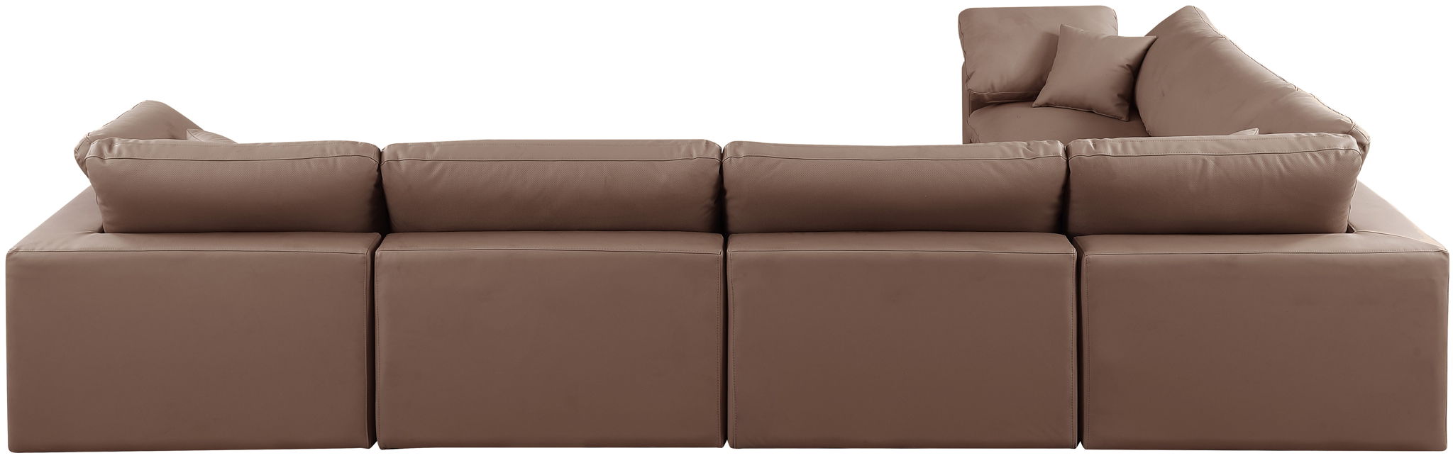 Comfy - 6 Piece Faux Leather Modular Corner Sectional - Urban Living Furniture (Los Angeles, CA)