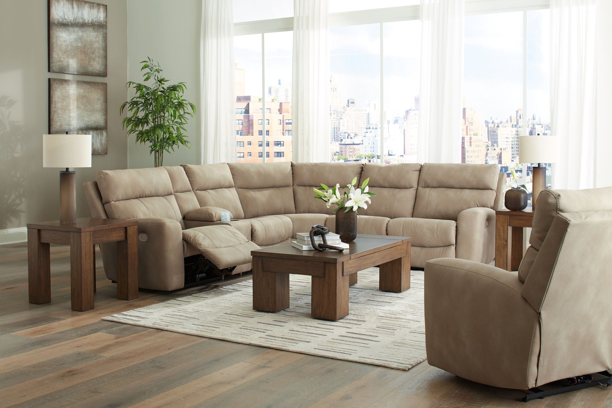 Next-gen Durapella - Power Reclinering Sectional Set - Urban Living Furniture (Los Angeles, CA)