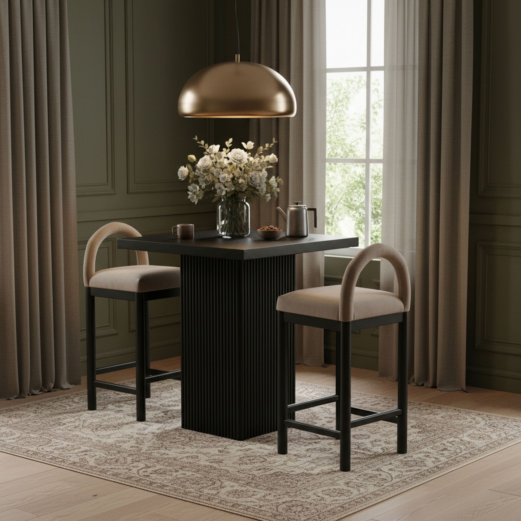 Belinda - Oak Veneer And Solid Wood Table - Urban Living Furniture (Los Angeles, CA)