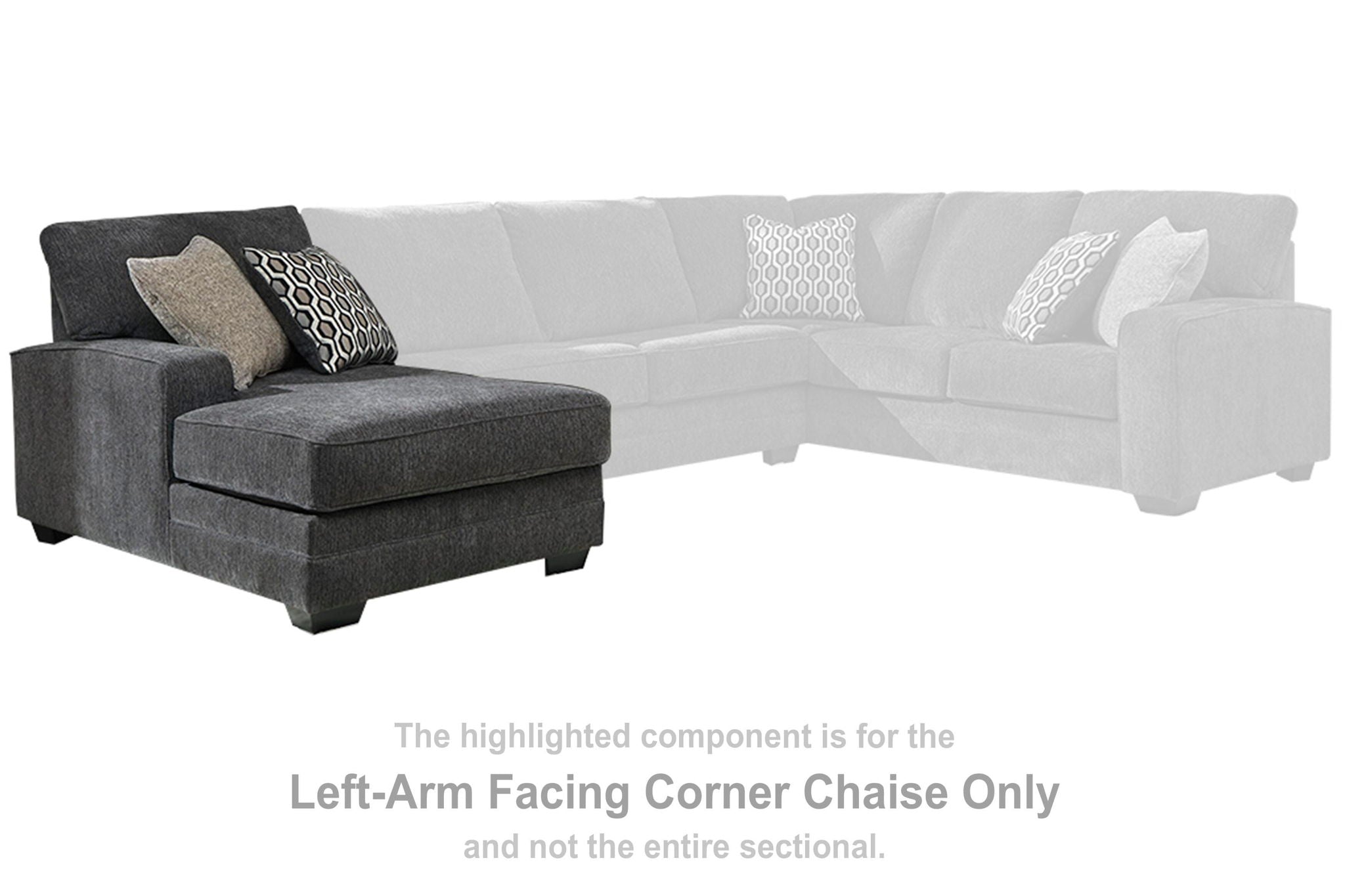 Tracling - LAF Corner Chaise - Slate - Urban Living Furniture (Los Angeles, CA)