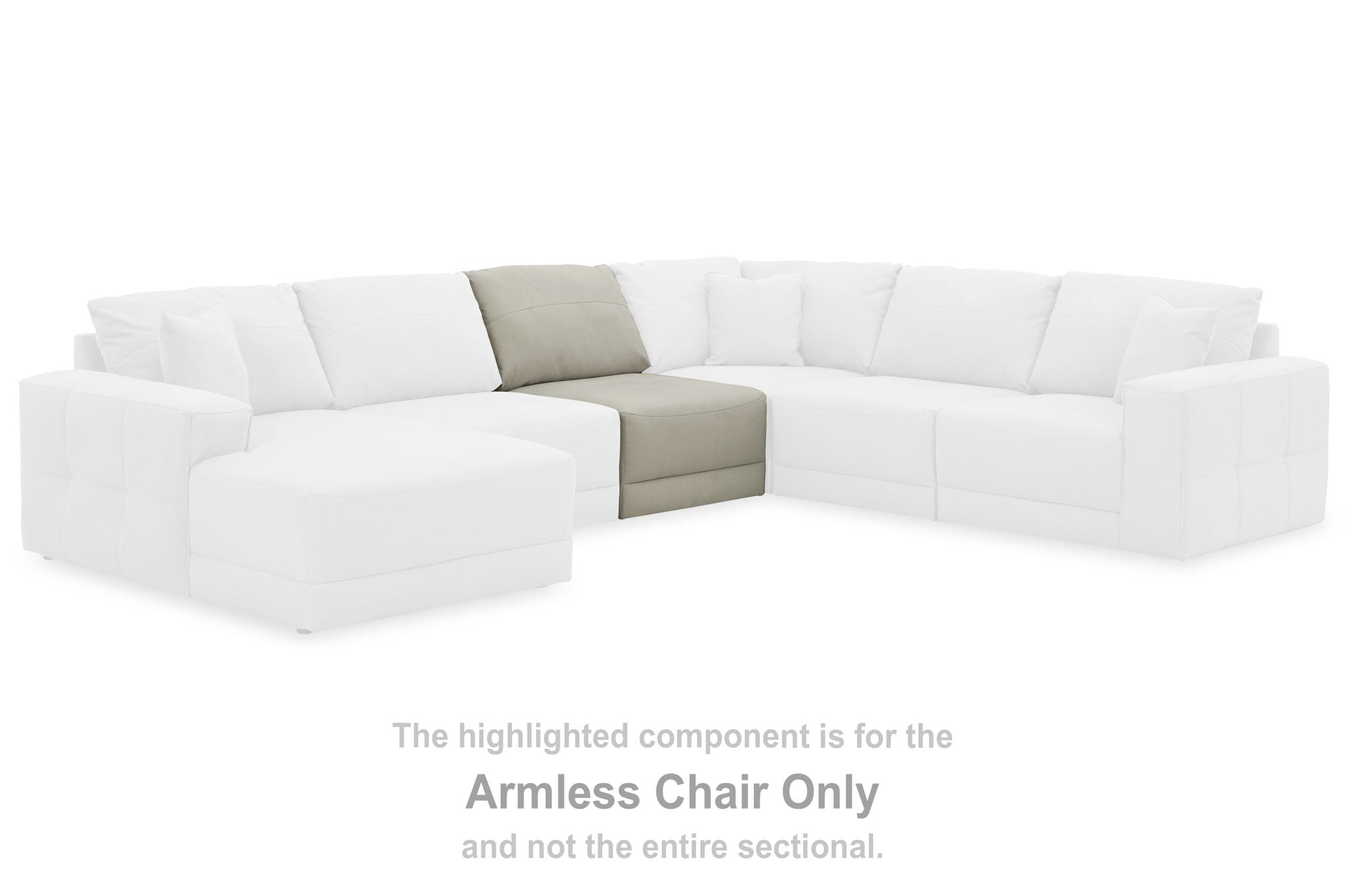 Next-Gen Gaucho - Gray - Armless Chair - Urban Living Furniture (Los Angeles, CA)