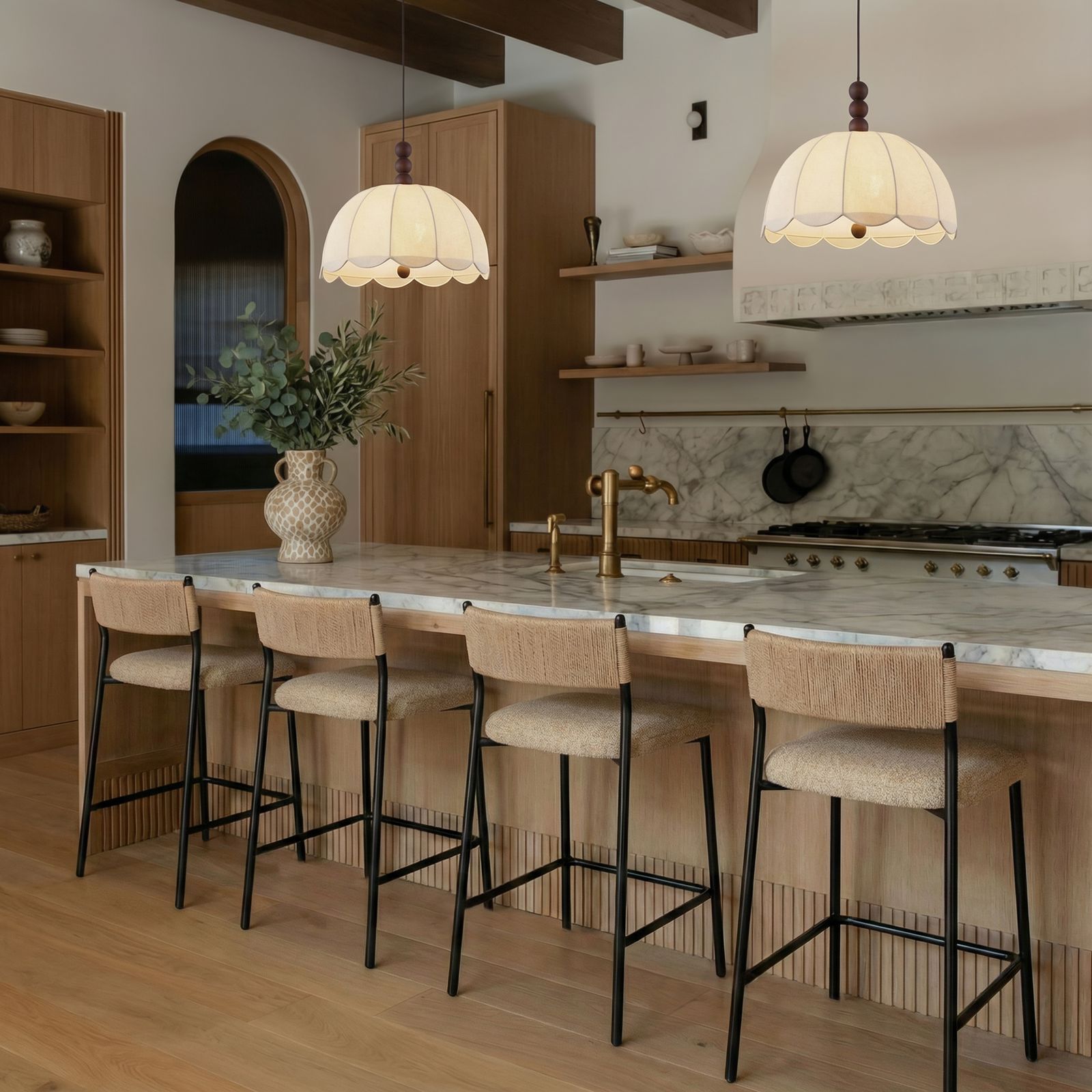 Celine - Boucle Stool - Urban Living Furniture (Los Angeles, CA)