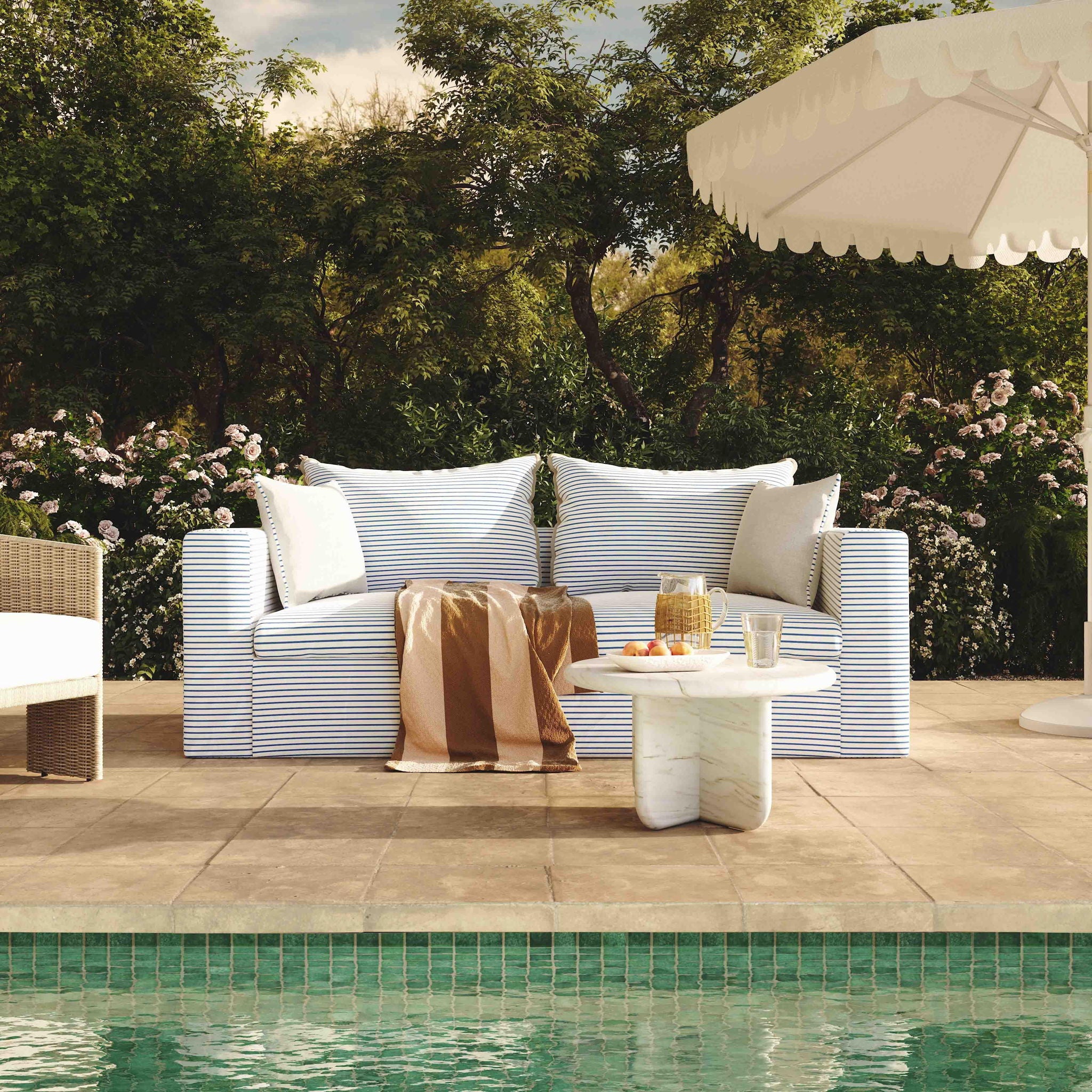 Salty - Indoor / Outdoor Striped Sofa - Urban Living Furniture (Los Angeles, CA)