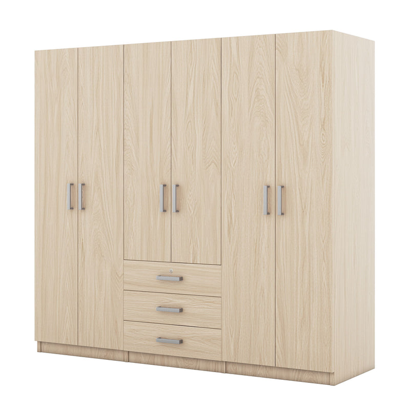 6 Doors Wardrobe Storage For Bedroom, With Big Drawers - Urban Living Furniture (Los Angeles, CA)