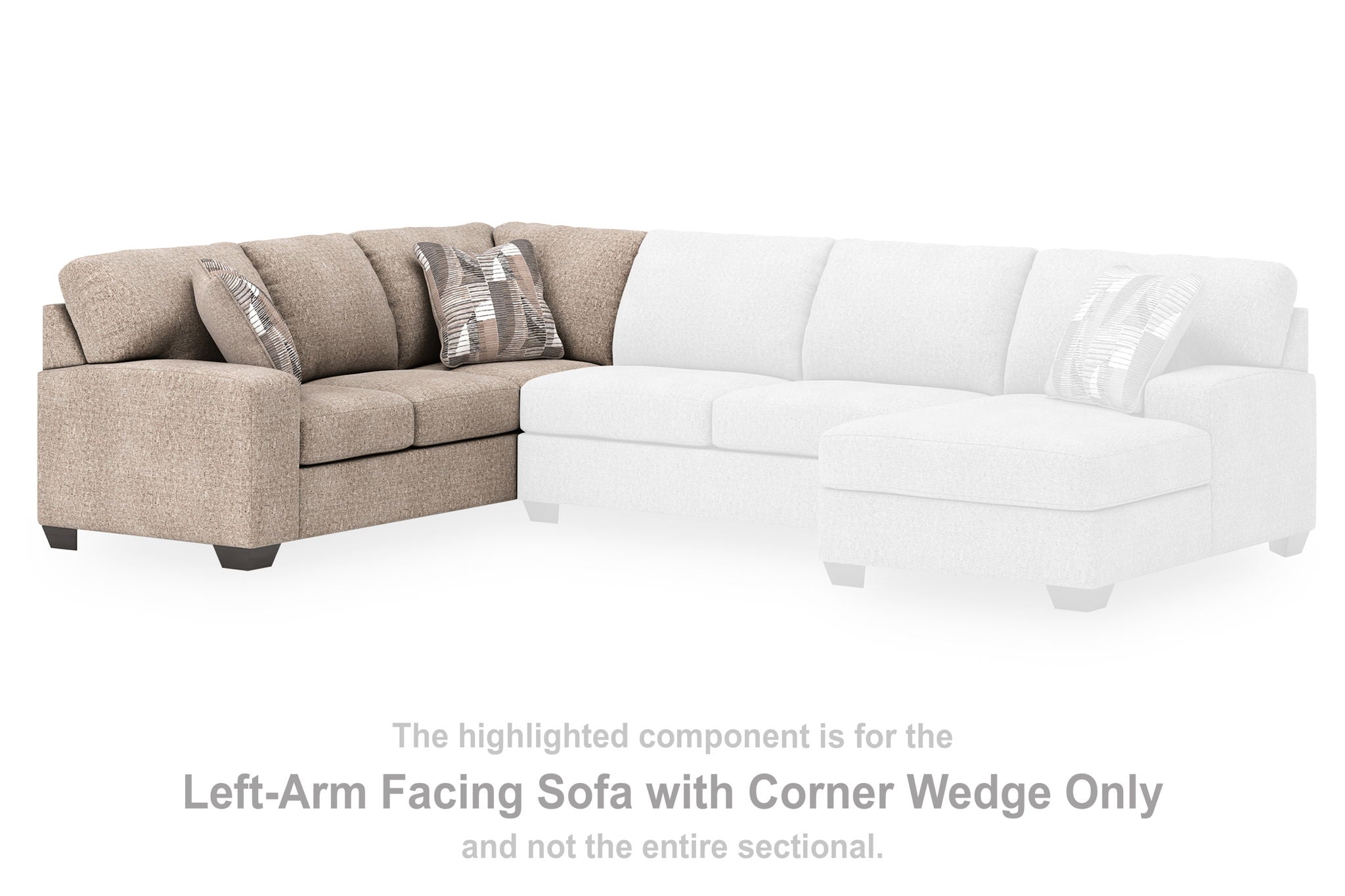 Seyler Lane - Beige - LAF Sofa With Corner Wedge - Urban Living Furniture (Los Angeles, CA)