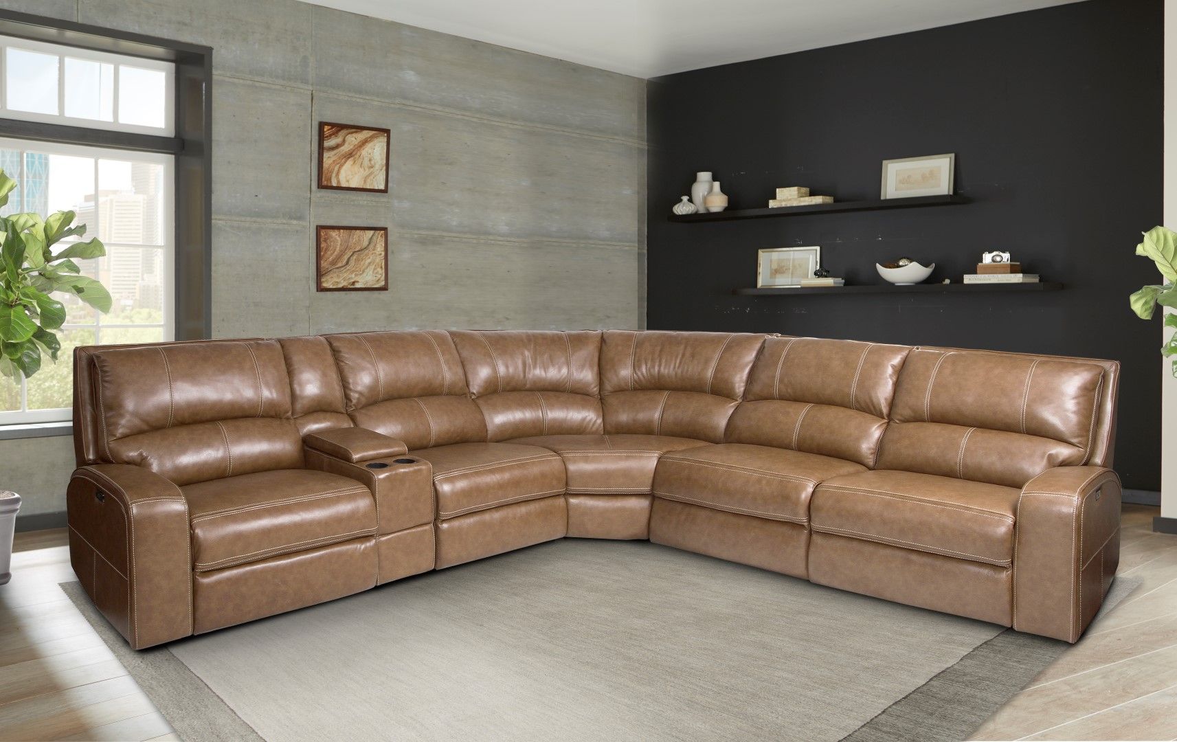 Swift - Power Left Arm Facing Recliner - Bourbon - Urban Living Furniture (Los Angeles, CA)