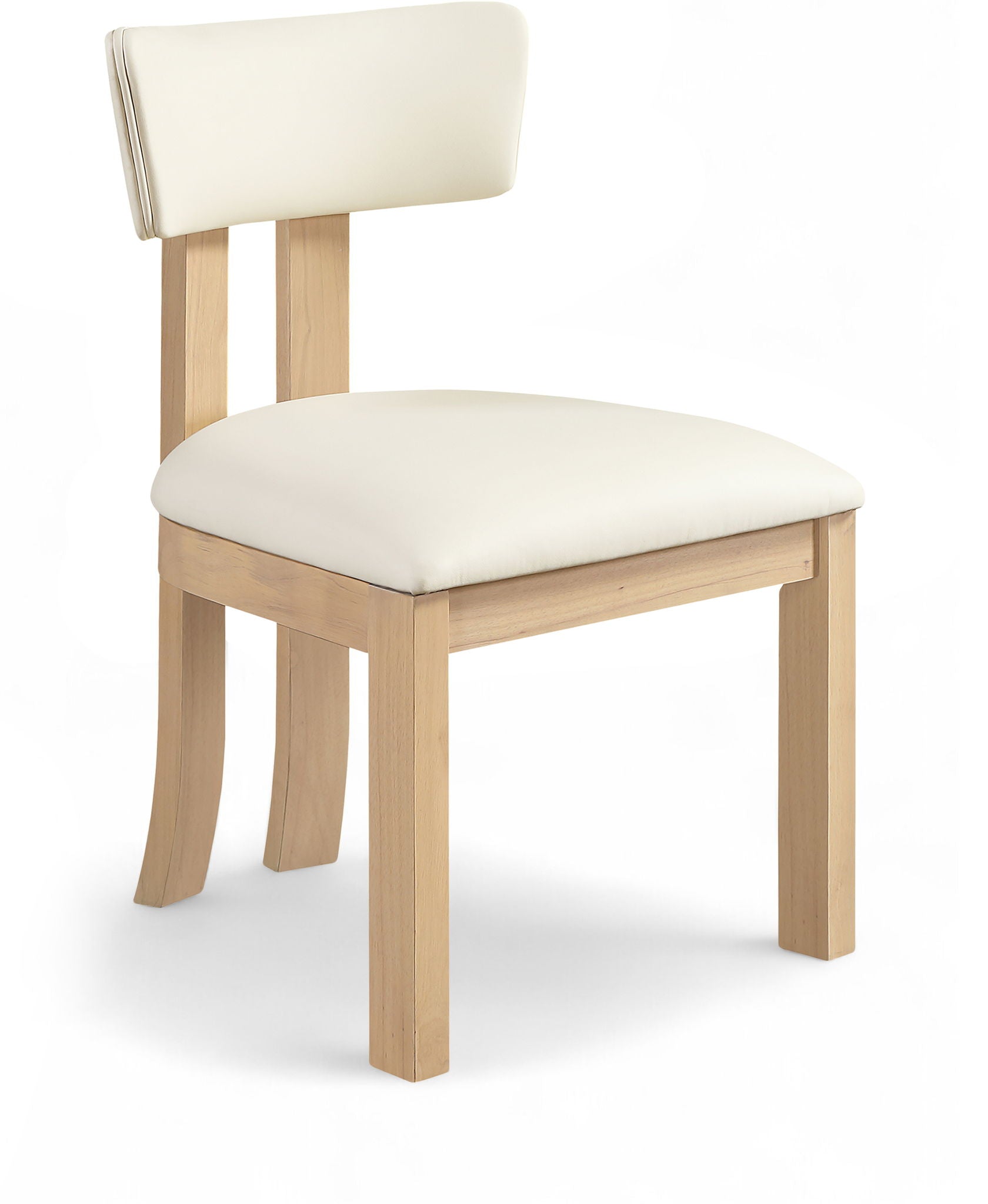 Lavrin - Vegan Leather Dining Side Chair (Set of 2) - Natural Base - Urban Living Furniture (Los Angeles, CA)