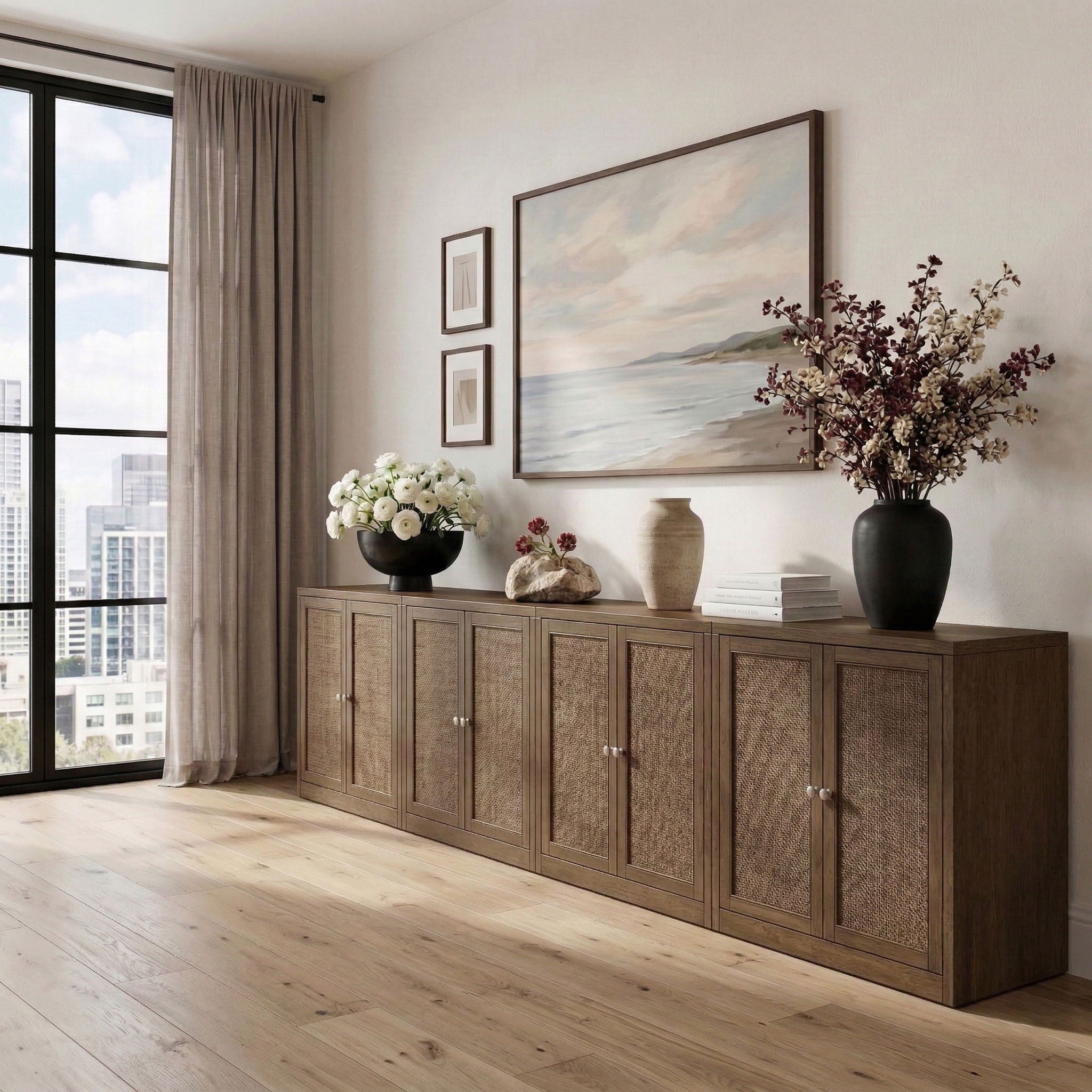 Vero - Solid Wood And Oak Venee Sideboard/Buffet - Urban Living Furniture (Los Angeles, CA)