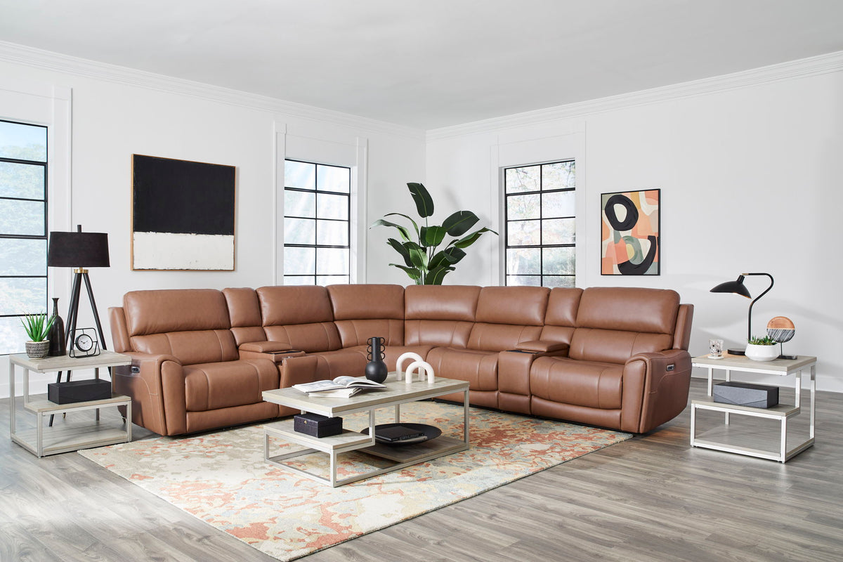 Hancock - Zero Gravity Power Reclining Sectional With Power Adjustable Headrests