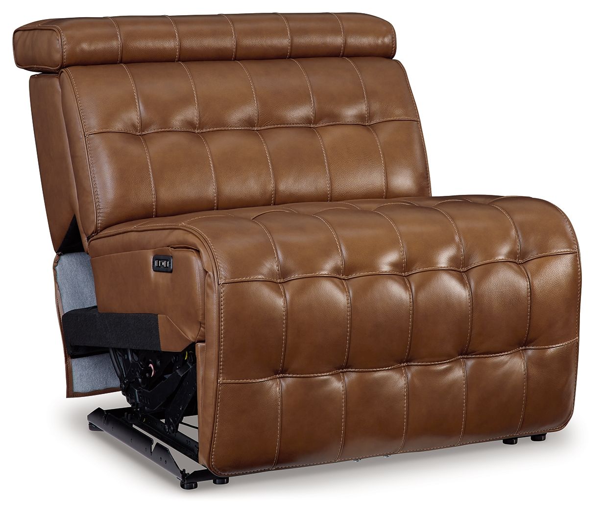 Temmpton - Chocolate - Power Armless Recliner With Adj Headrest - Urban Living Furniture (Los Angeles, CA)
