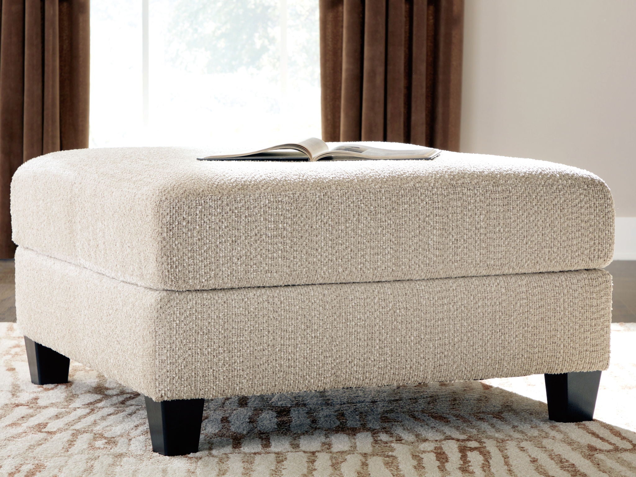Steelwater Retreat - Oversized Accent Ottoman - Latte - Urban Living Furniture (Los Angeles, CA)