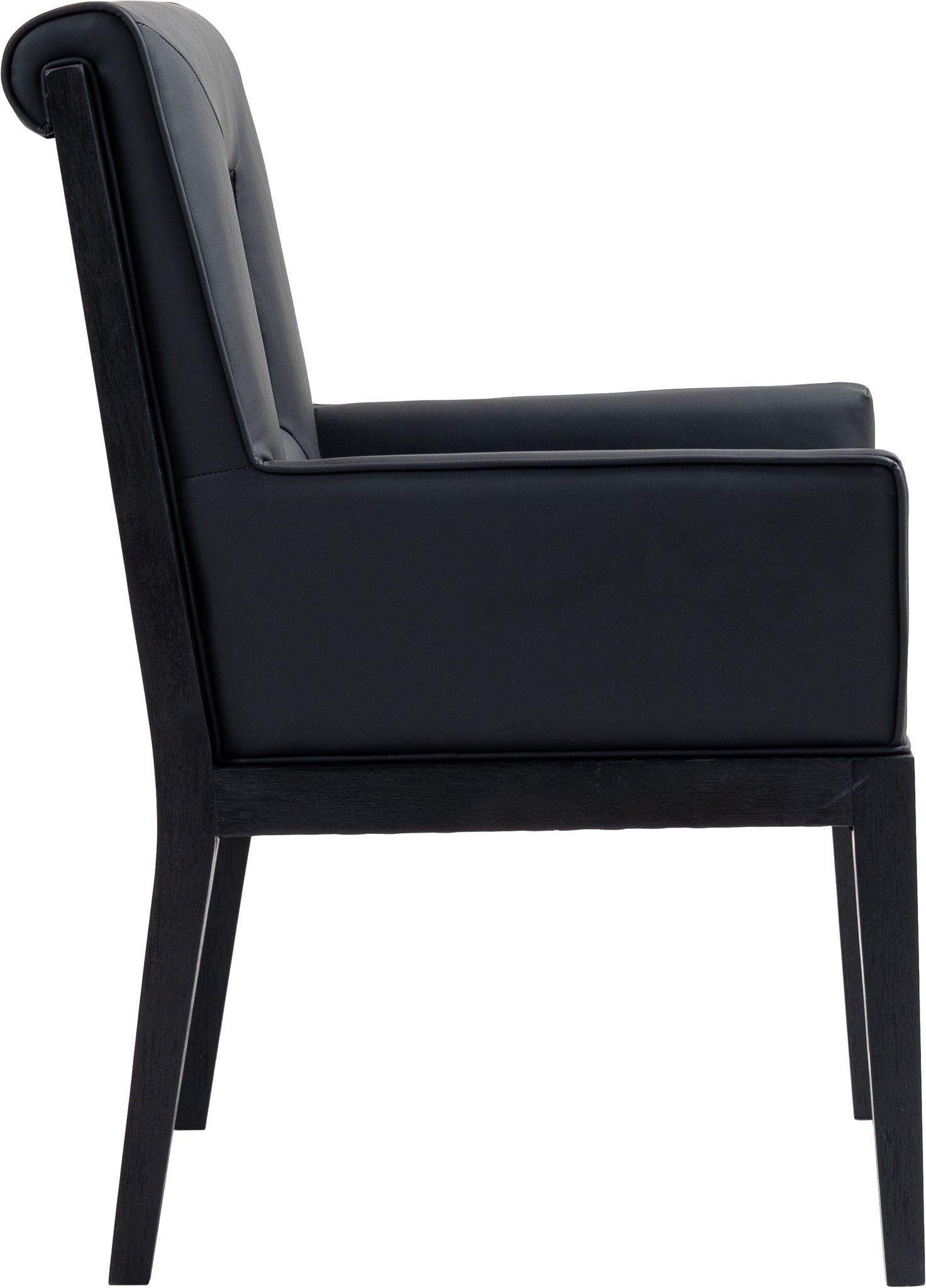 Gwendolyn - Faux Leather Dining Arm Chair With Black Frame - Urban Living Furniture (Los Angeles, CA)