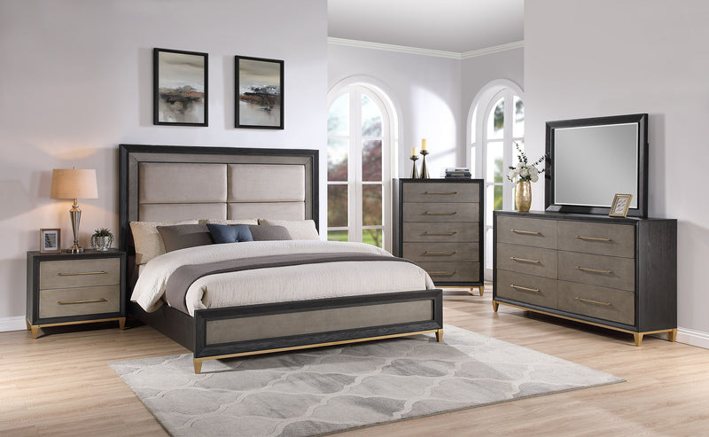 Payson - Nightstand - Black / Gray