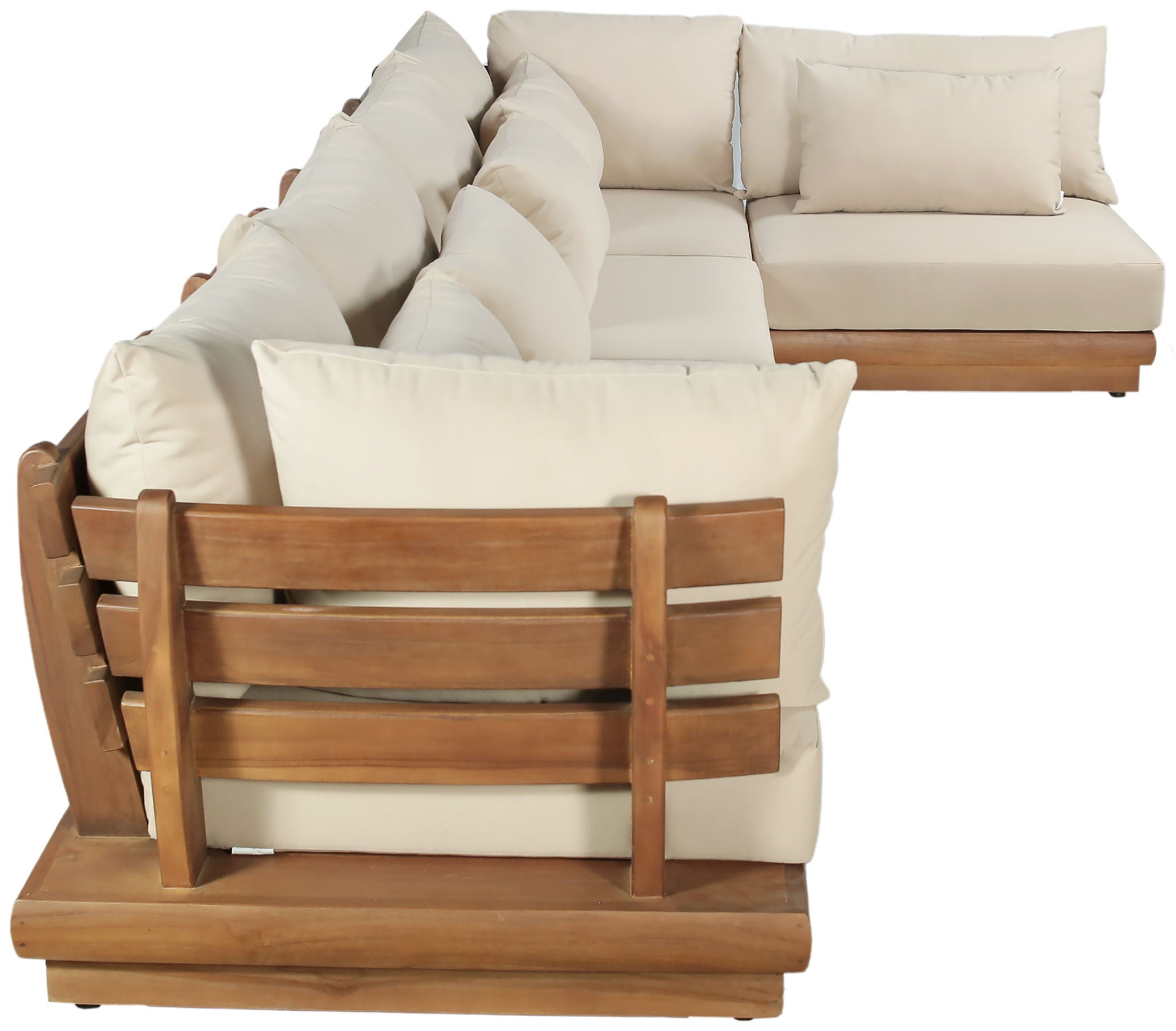 Mirella - 5 Piece Water Resistant Fabric Upholstered Outdoor Patio Modular Sectional - Urban Living Furniture (Los Angeles, CA)