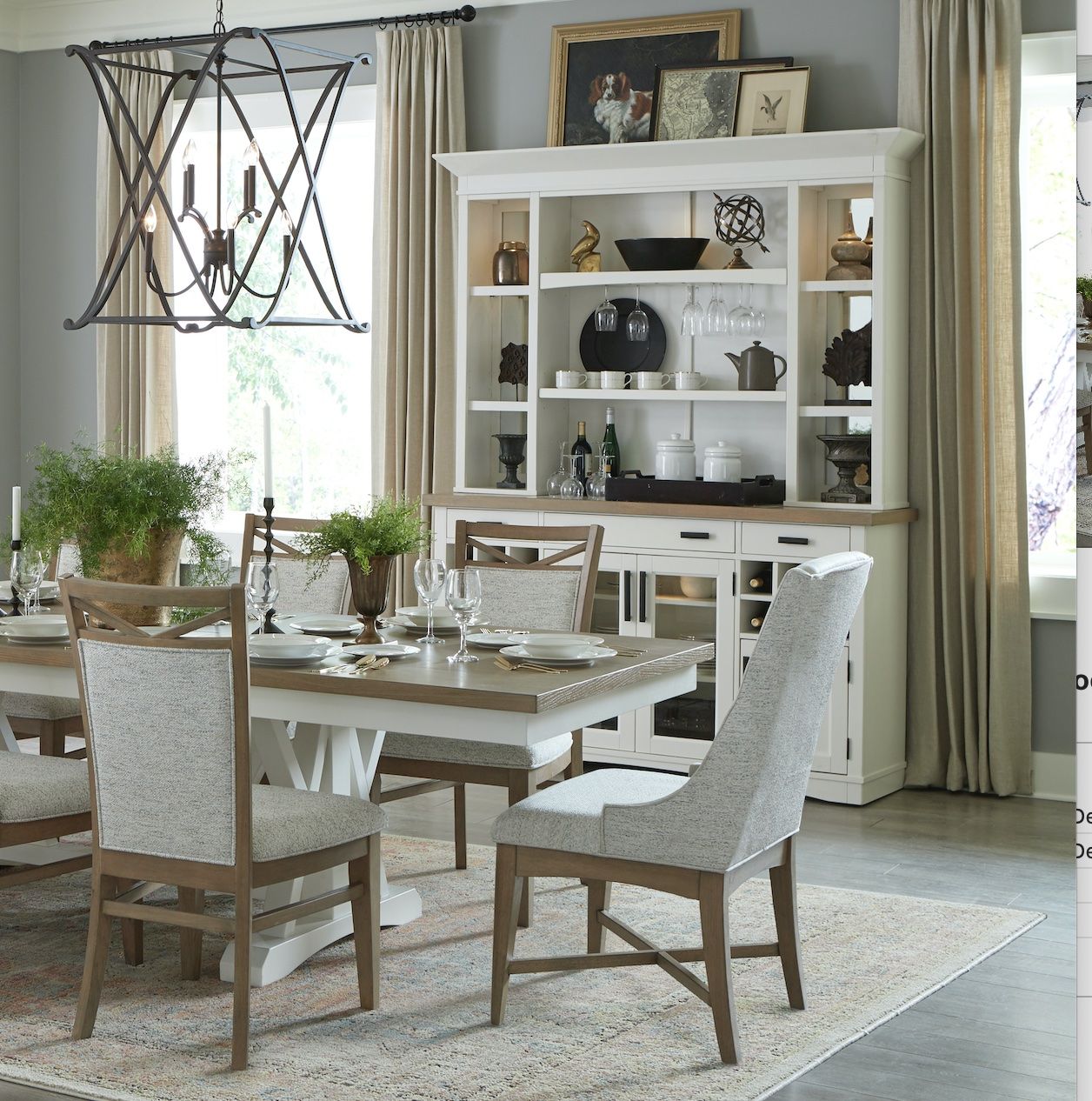 Americana Modern Dining - Buffet and Display Hutch - Cotton - Urban Living Furniture (Los Angeles, CA)