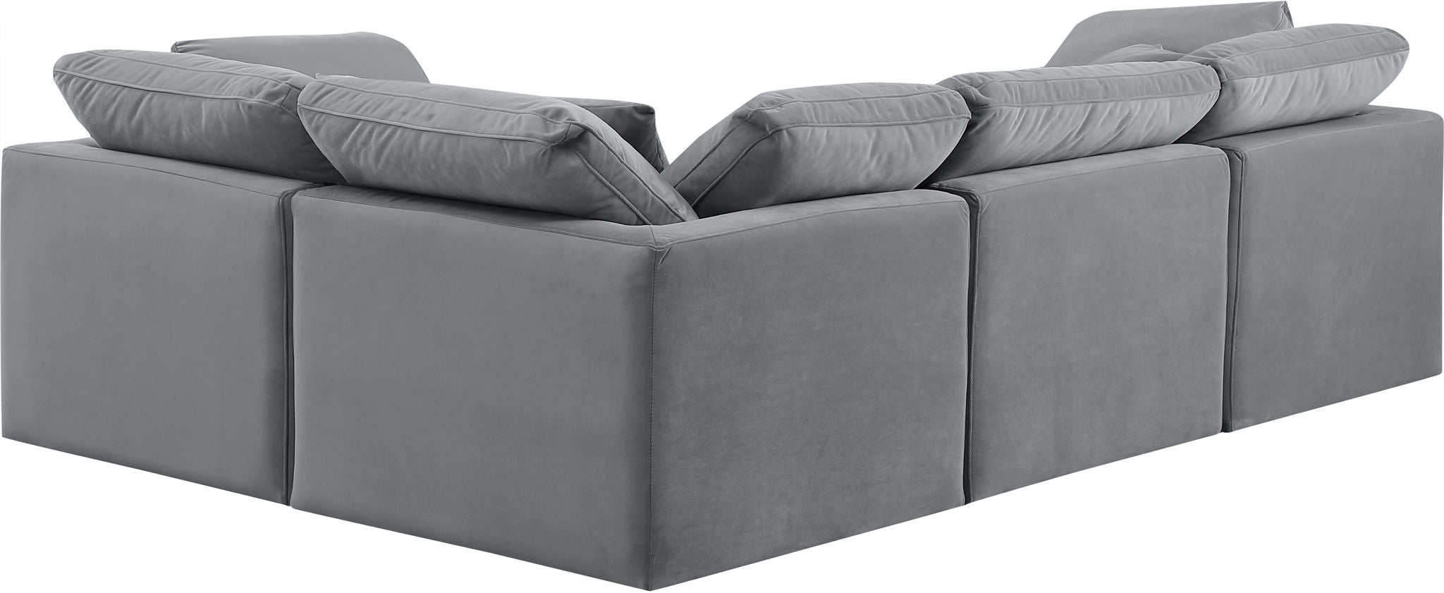 Indulge - Velvet 4 Piece Modular Corner Sectional - Urban Living Furniture (Los Angeles, CA)