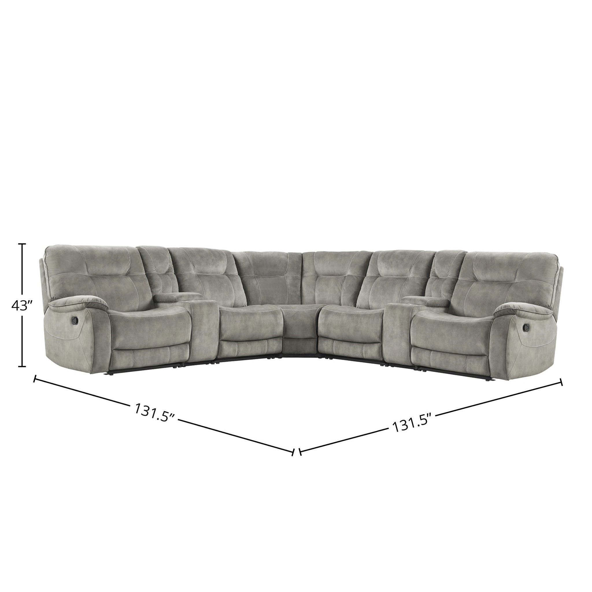 Cooper - Modular Manual Reclining Sectional - Urban Living Furniture (Los Angeles, CA)