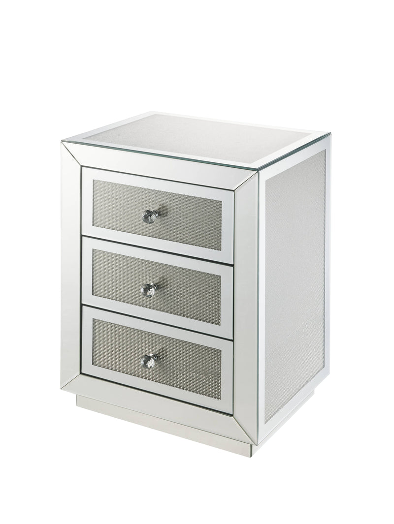 Noralie - Accent Table Mirrored / Faux Dimaonds - Silver - Urban Living Furniture (Los Angeles, CA)