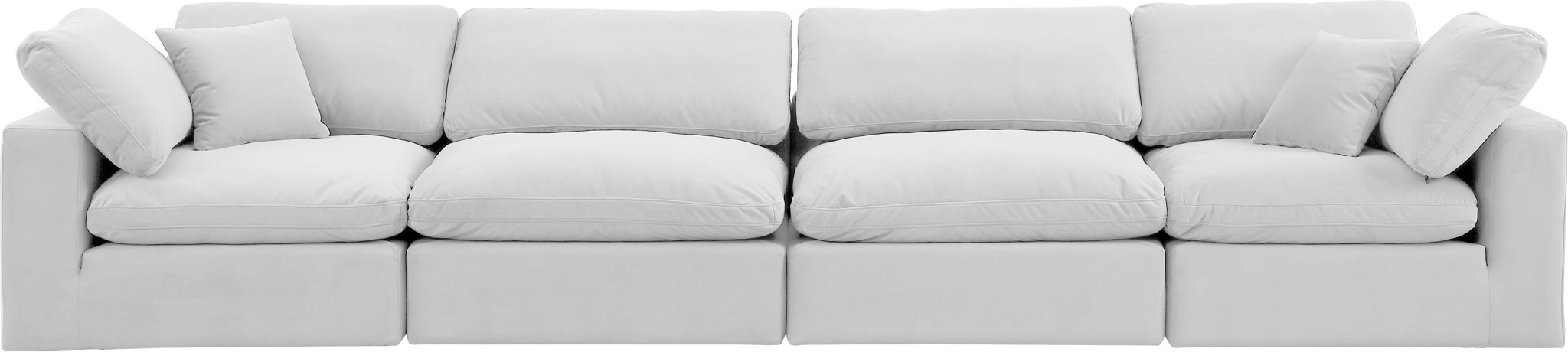 Comfy - Velvet Modular Sofa 4 Seats - Urban Living Furniture (Los Angeles, CA)