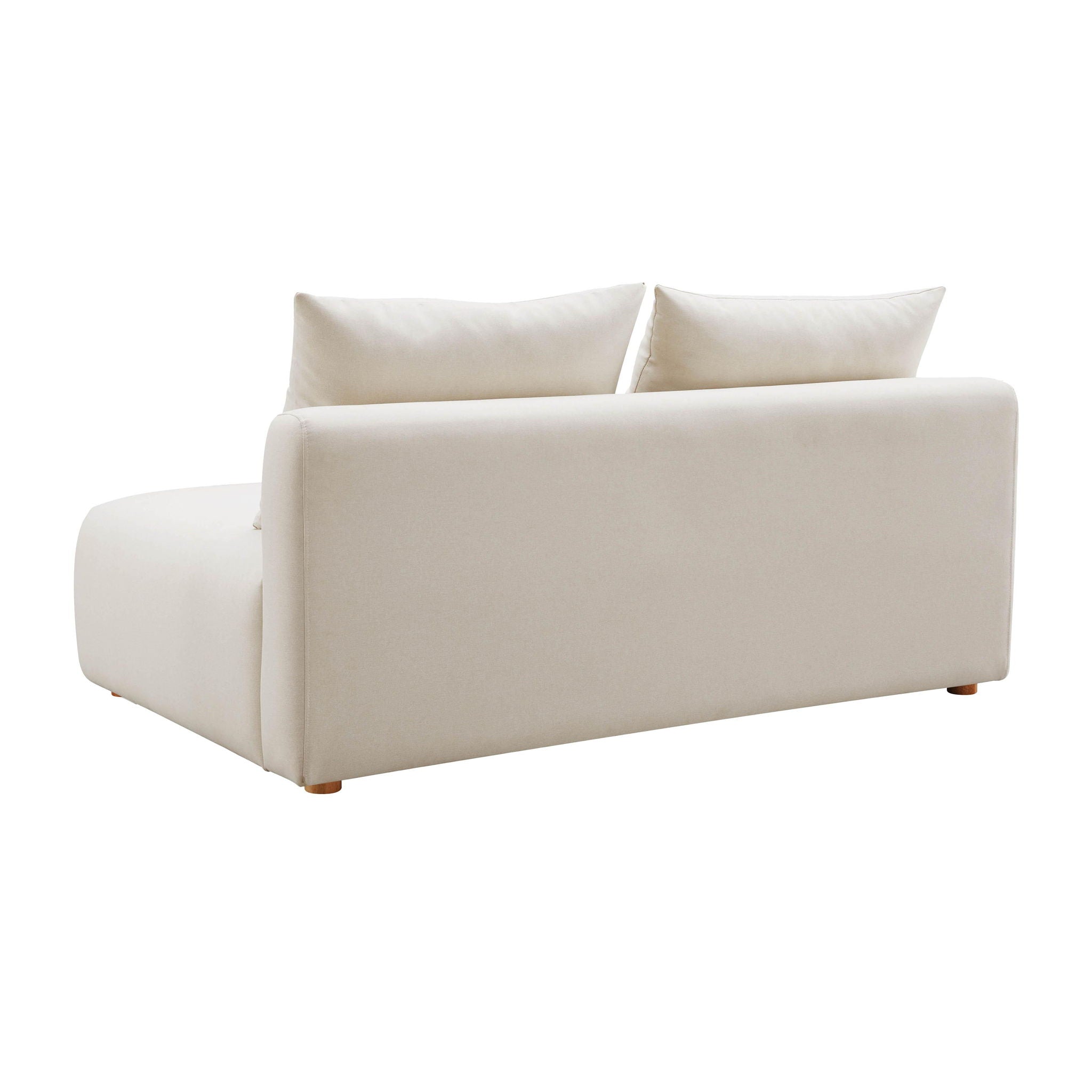 Hangover - Linen Modular Loveseat - Cream - Urban Living Furniture (Los Angeles, CA)