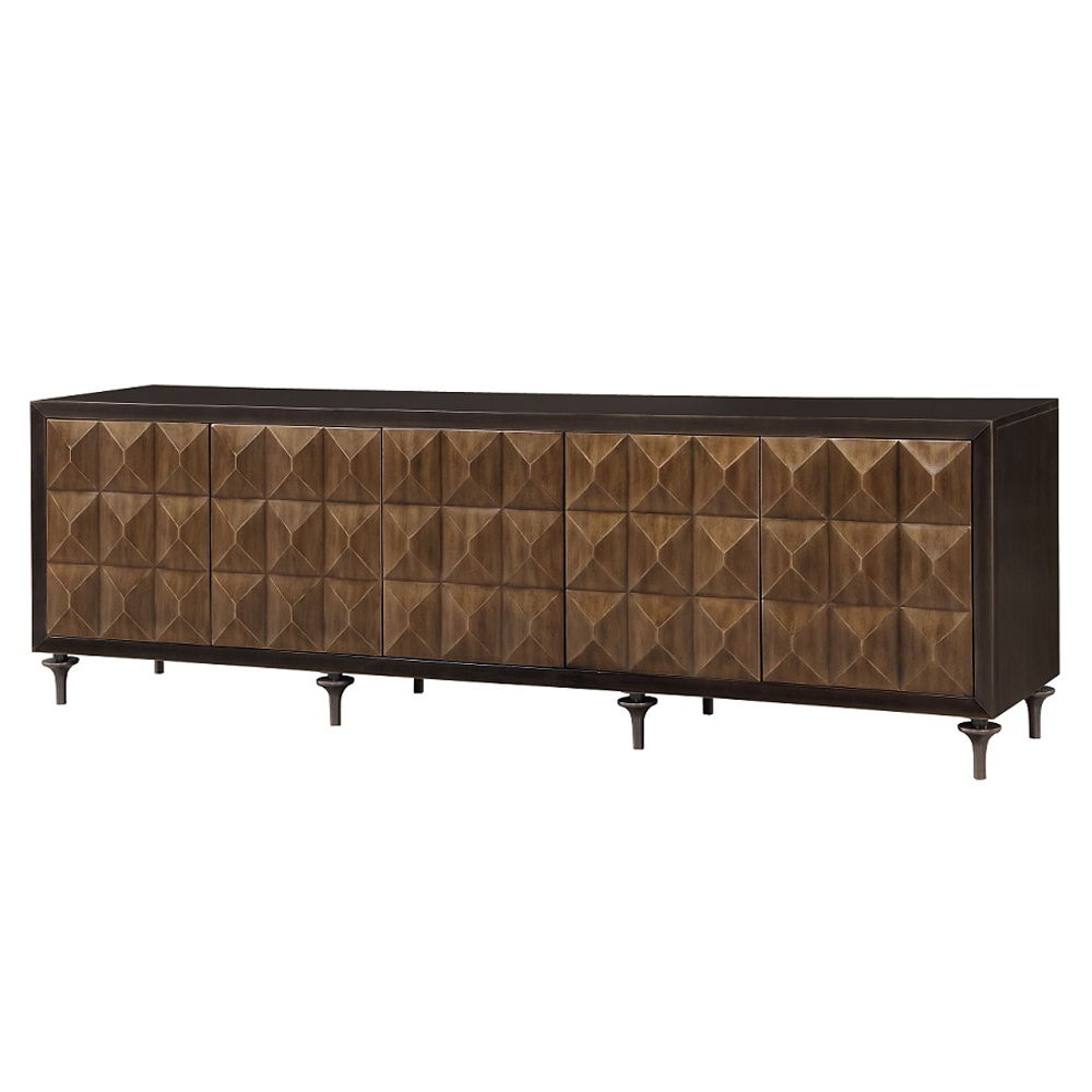Diya - Console Cabinet - Forged Bronze & Espresso - Urban Living Furniture (Los Angeles, CA)