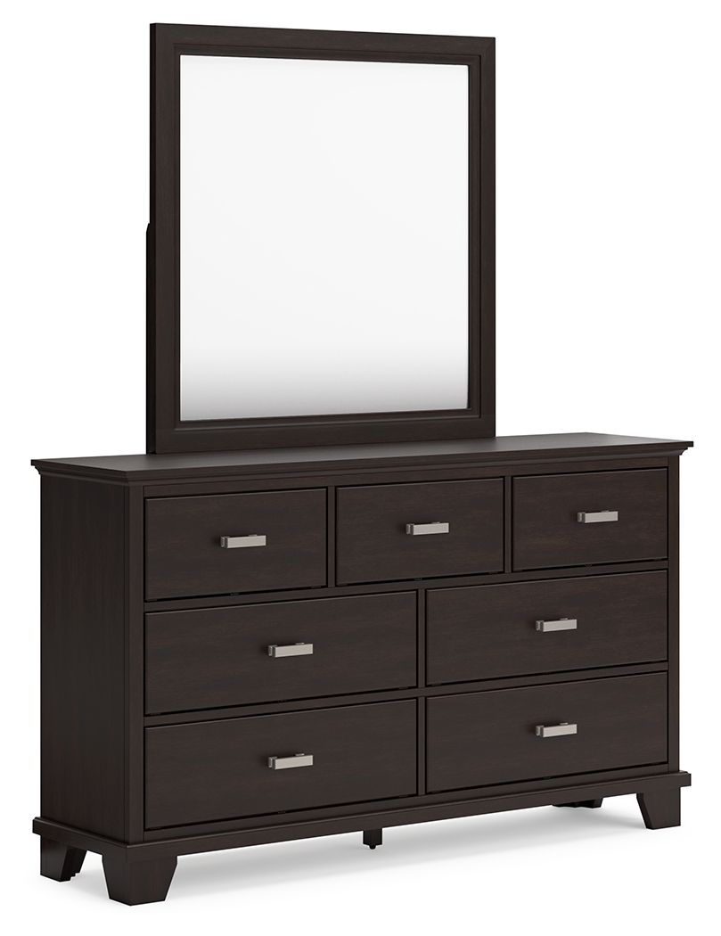 Covetown - Dark Brown - Dresser And Mirror - Urban Living Furniture (Los Angeles, CA)