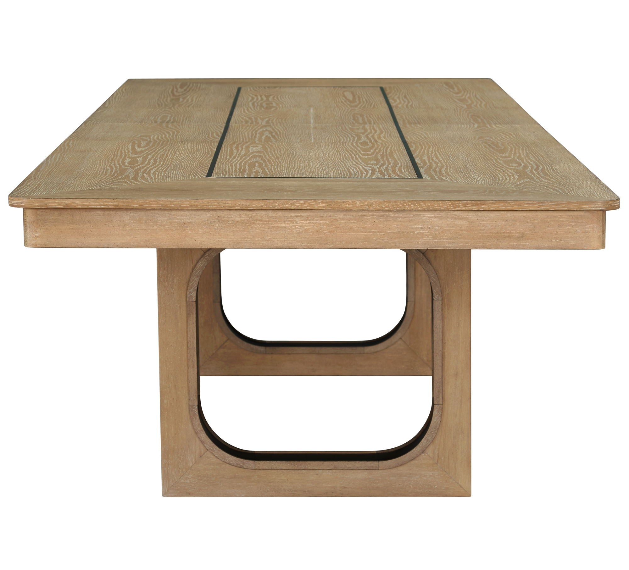 Escape - Extendable Dining Table - Glazed Natural Oak / Black Metal Trim - Urban Living Furniture (Los Angeles, CA)