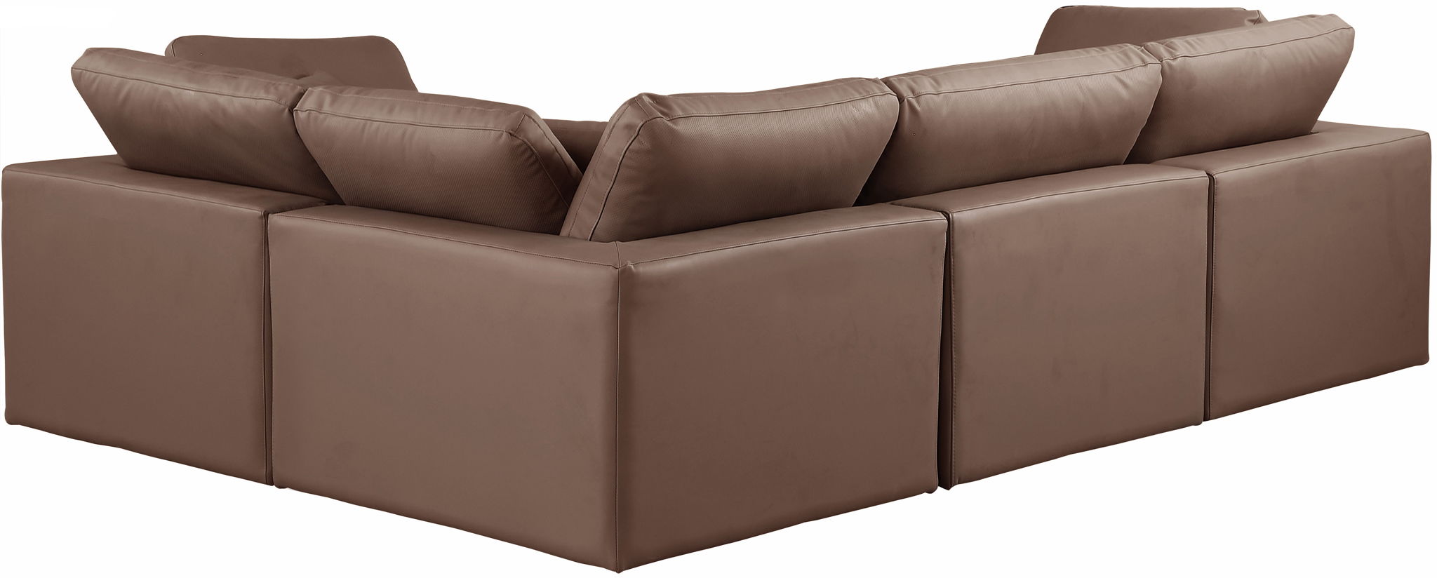 Comfy - 4 Piece Faux Leather Modular Sectional - Urban Living Furniture (Los Angeles, CA)