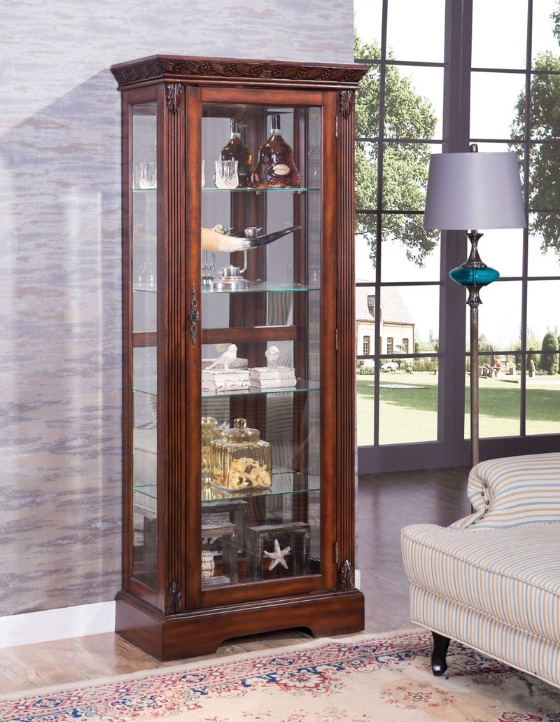 Addy - Curio - Cherry - Urban Living Furniture (Los Angeles, CA)