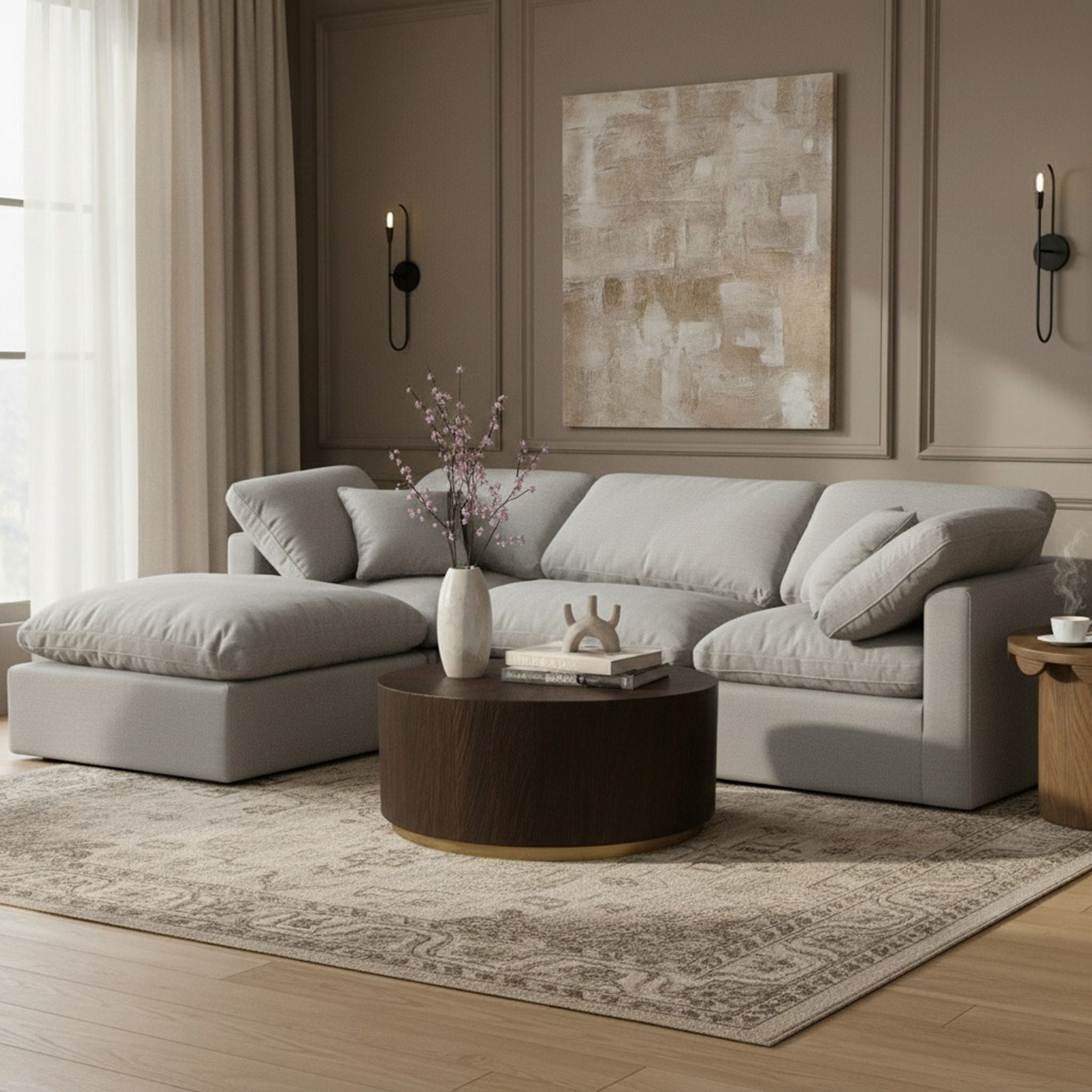 Indulge - Linen 4 Piece Modular Sectional With Chaise - Urban Living Furniture (Los Angeles, CA)