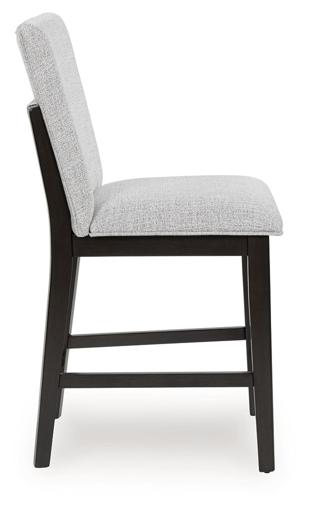 Neymorton - Dark Grayish Brown - Upholstered Barstool (Set of 2) - Urban Living Furniture (Los Angeles, CA)