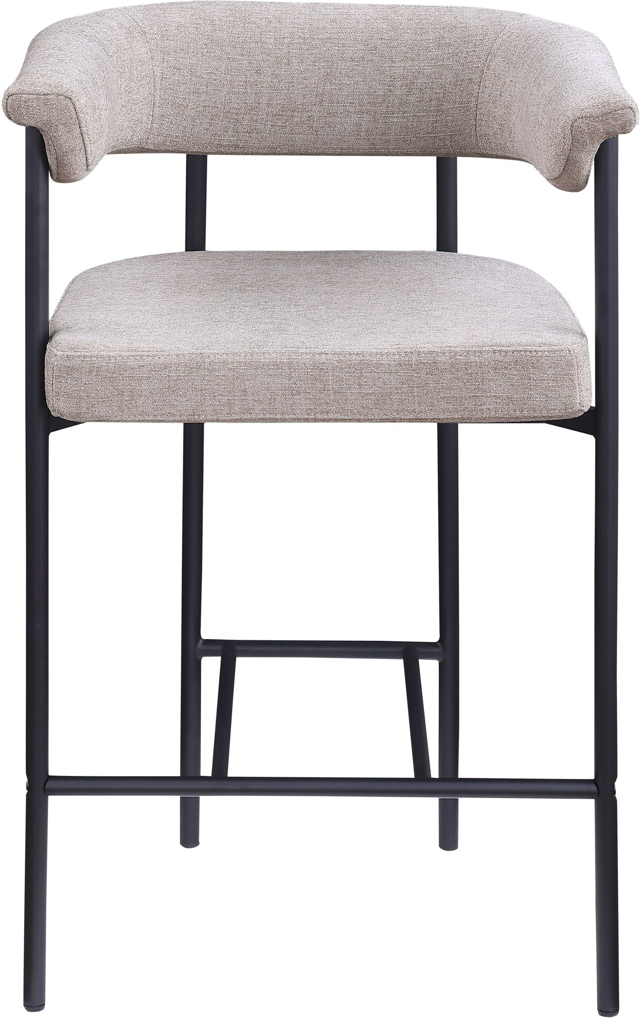 Malin - Linen Counter Stool (Set of 2) - Taupe - Urban Living Furniture (Los Angeles, CA)
