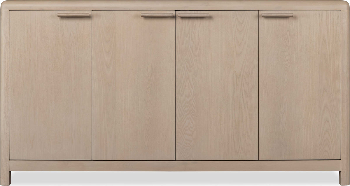 Liv - Four Door Ash Wood Sideboard - White Sand