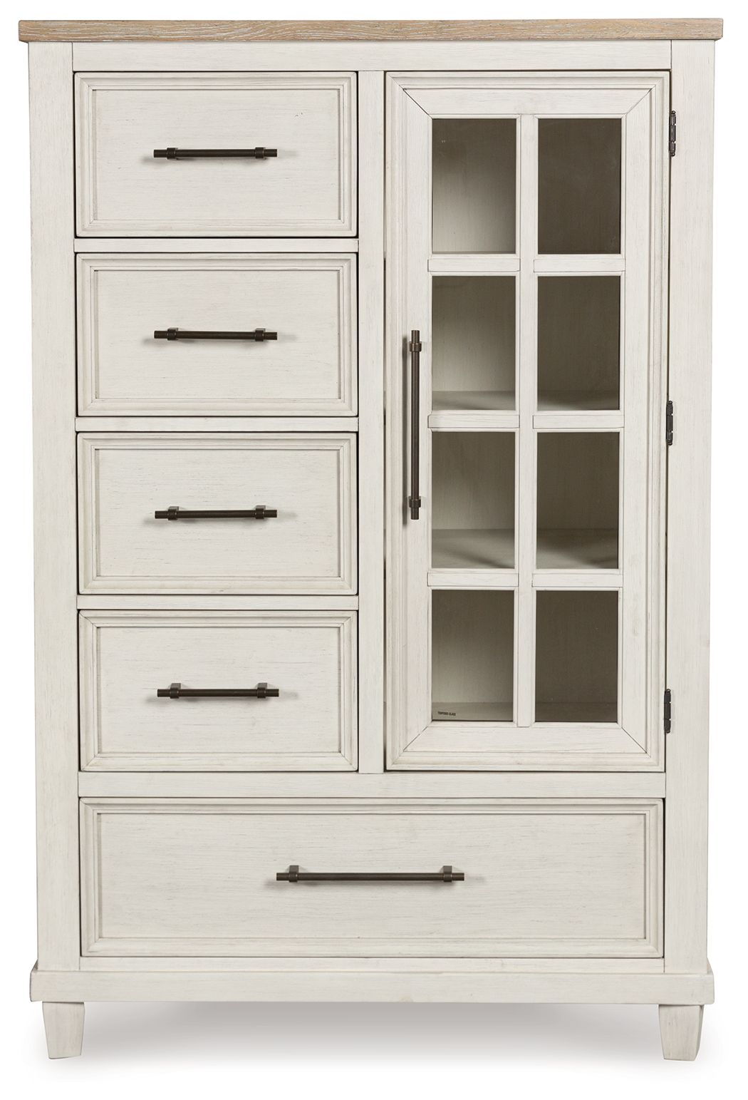 Shaybrock - Antique White / Brown - Door Chest - Urban Living Furniture (Los Angeles, CA)