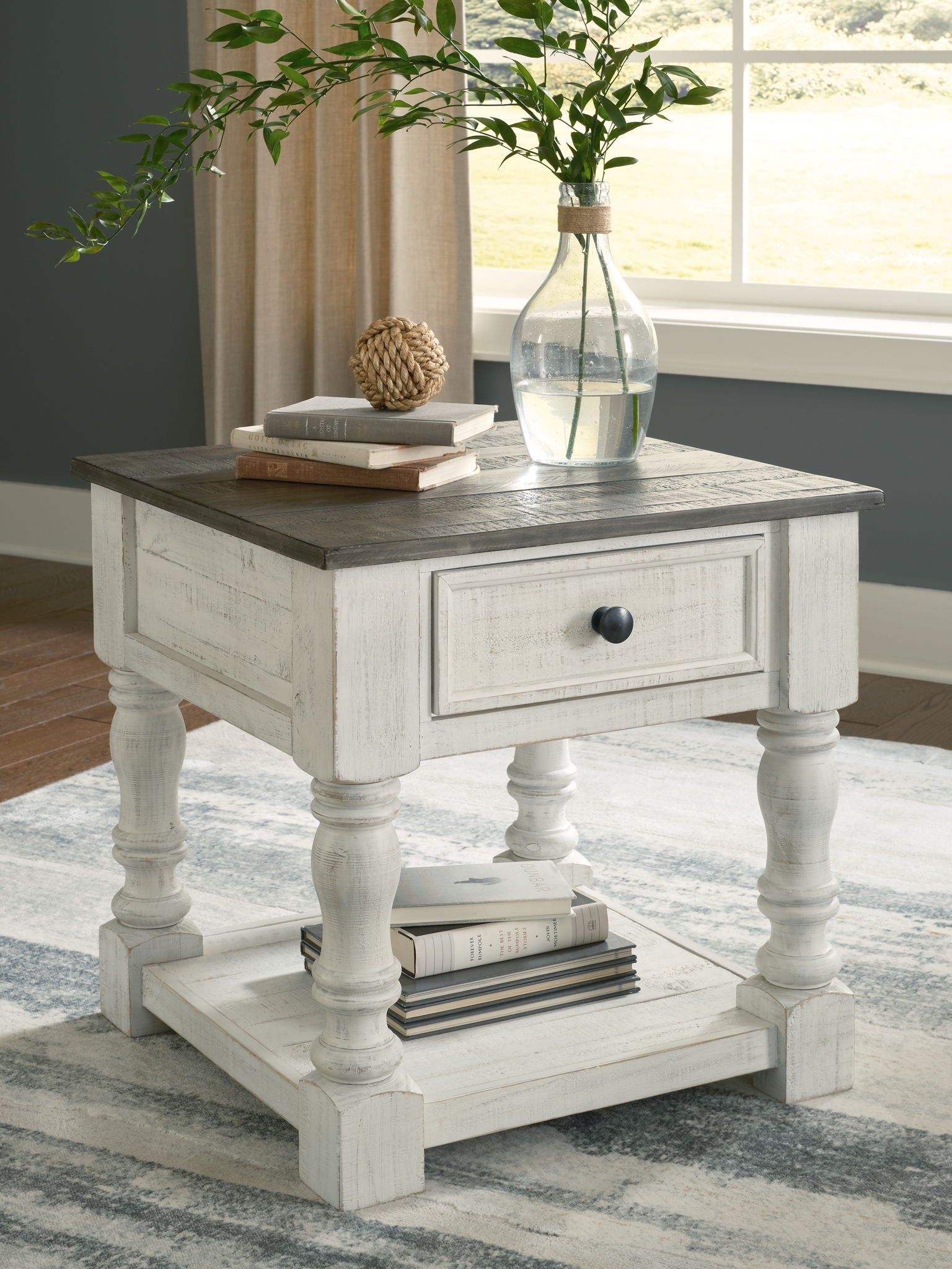 Havalance - White / Gray - Square End Table - Urban Living Furniture (Los Angeles, CA)