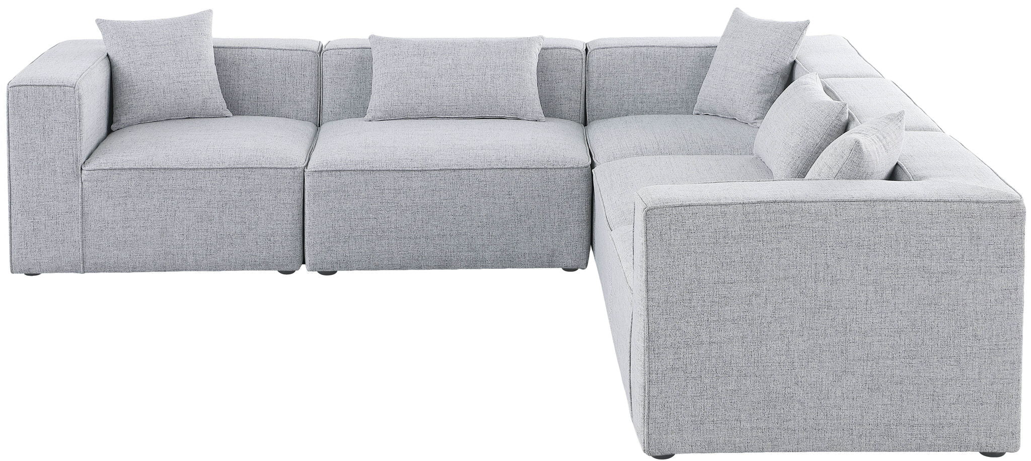 Cube - Linen 5 Piece Modular Corner Sectional - Urban Living Furniture (Los Angeles, CA)