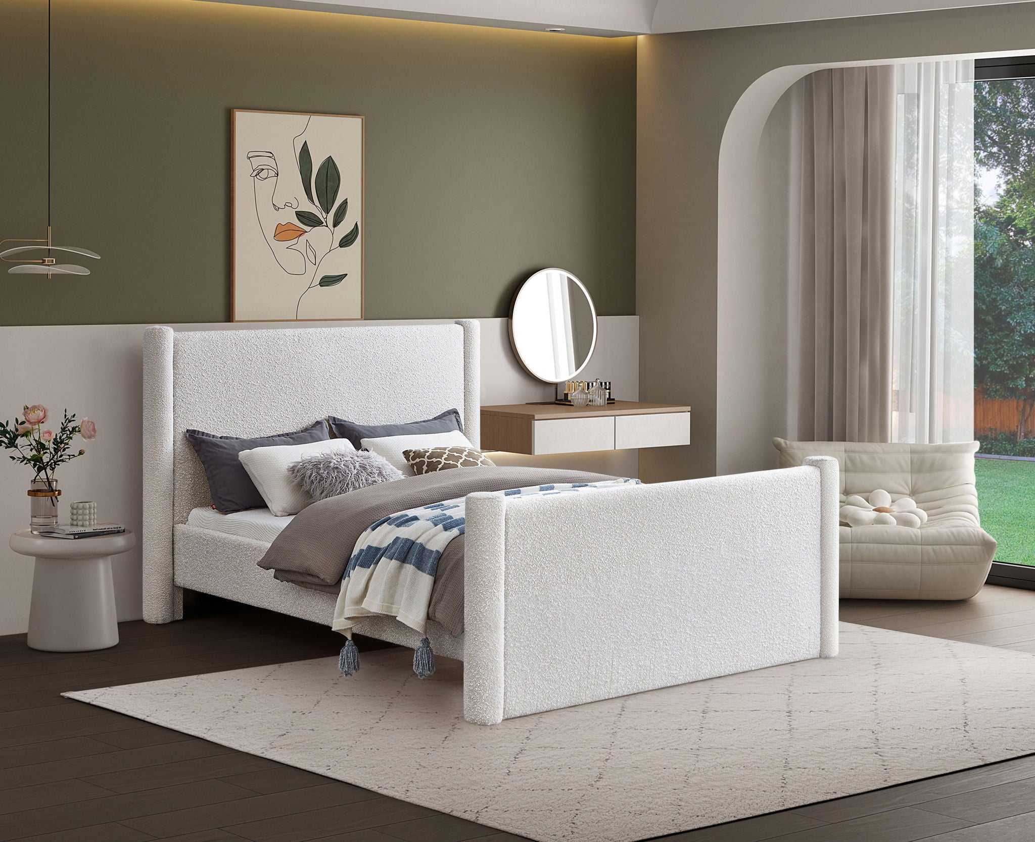 Elias - Boucle Bed - Urban Living Furniture (Los Angeles, CA)