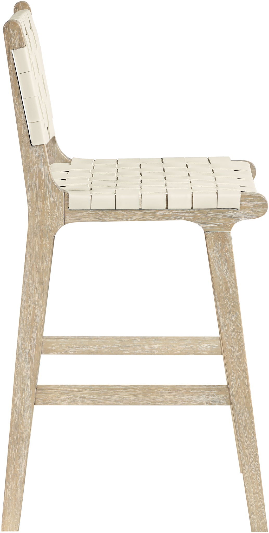 Entwine - Vegan Leather Upholstered Counter Stool - Painted Natural - Urban Living Furniture (Los Angeles, CA)