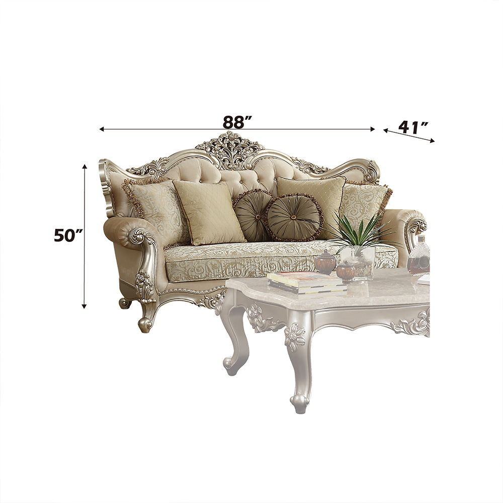 Bently - Sofa With 7 Pillows (Same Lv01579) - Fabric & Champagne - Urban Living Furniture (Los Angeles, CA)