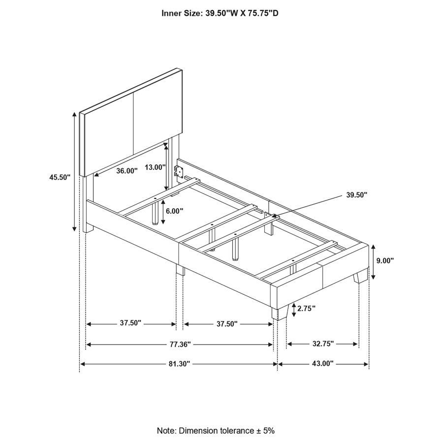 Dorian - Upholstered Panel Bed - Urban Living Furniture (Los Angeles, CA)