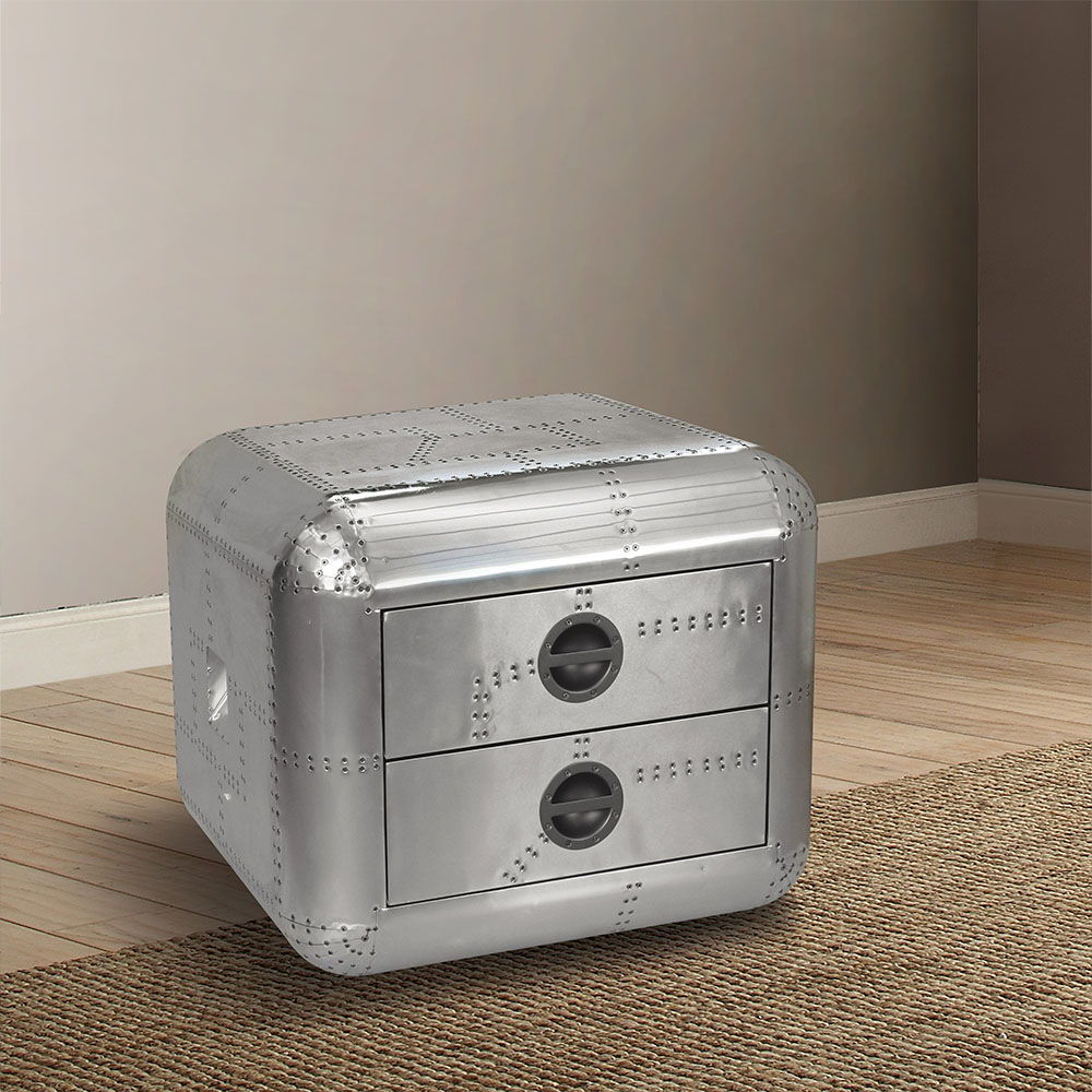 Brancaster - 22" End Table - Aluminum - Urban Living Furniture (Los Angeles, CA)