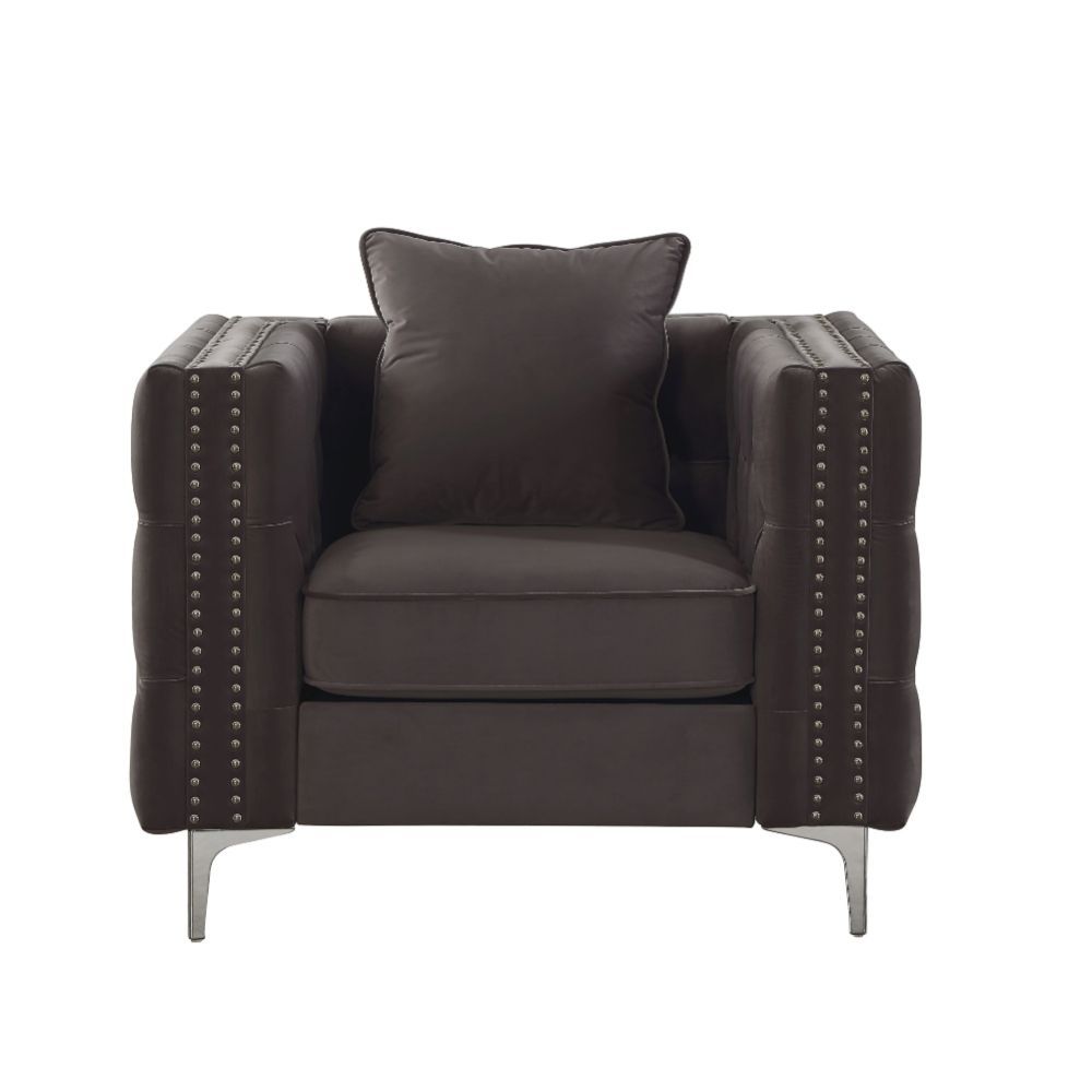 Gillian II - Chair - Dark Gray Velvet - Urban Living Furniture (Los Angeles, CA)